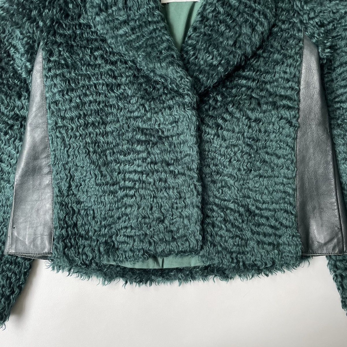 Maison Margiela A/W 13 Emerald Green Mohair Jacket Size S / US 4 / IT 40 - 9 Thumbnail