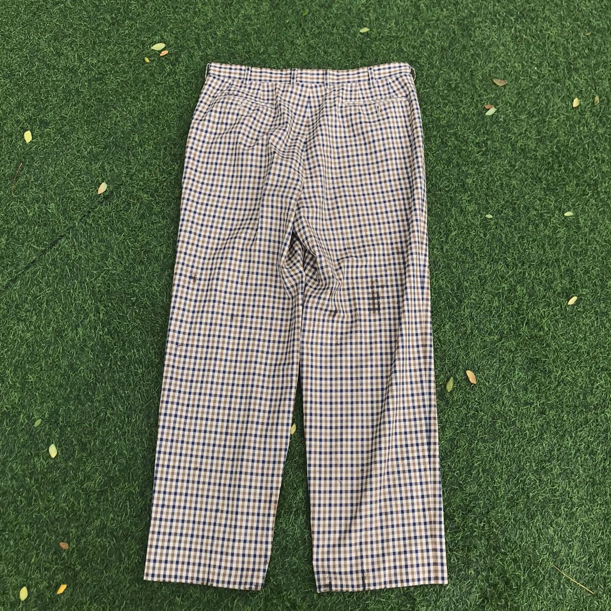 Aquascutum × Other UK × Vintage Aquascutum of london Winster Club Check Trouser Long Pants Size US 34 / EU 50 - 13 Thumbnail