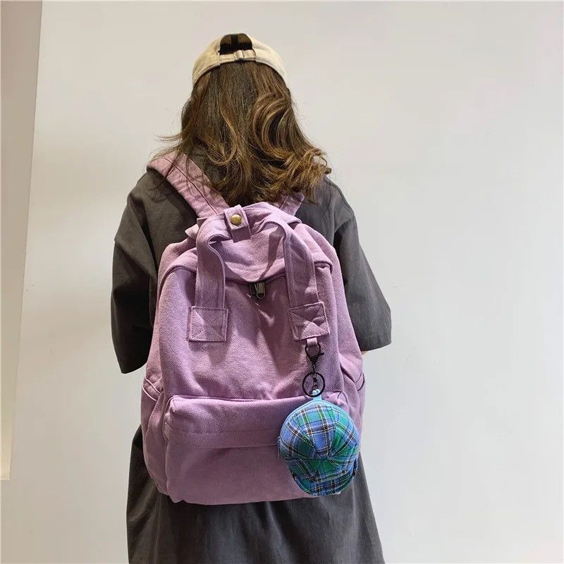 Japanese Brand Purple Backpack Size ONE SIZE - 4 Thumbnail