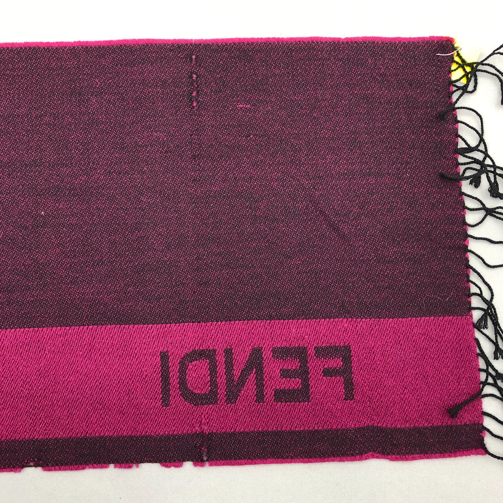 Fendi Vintage Fendi Scarf Muffler FF Fendi Roma Wool Scarves Size ONE SIZE - 9 Thumbnail