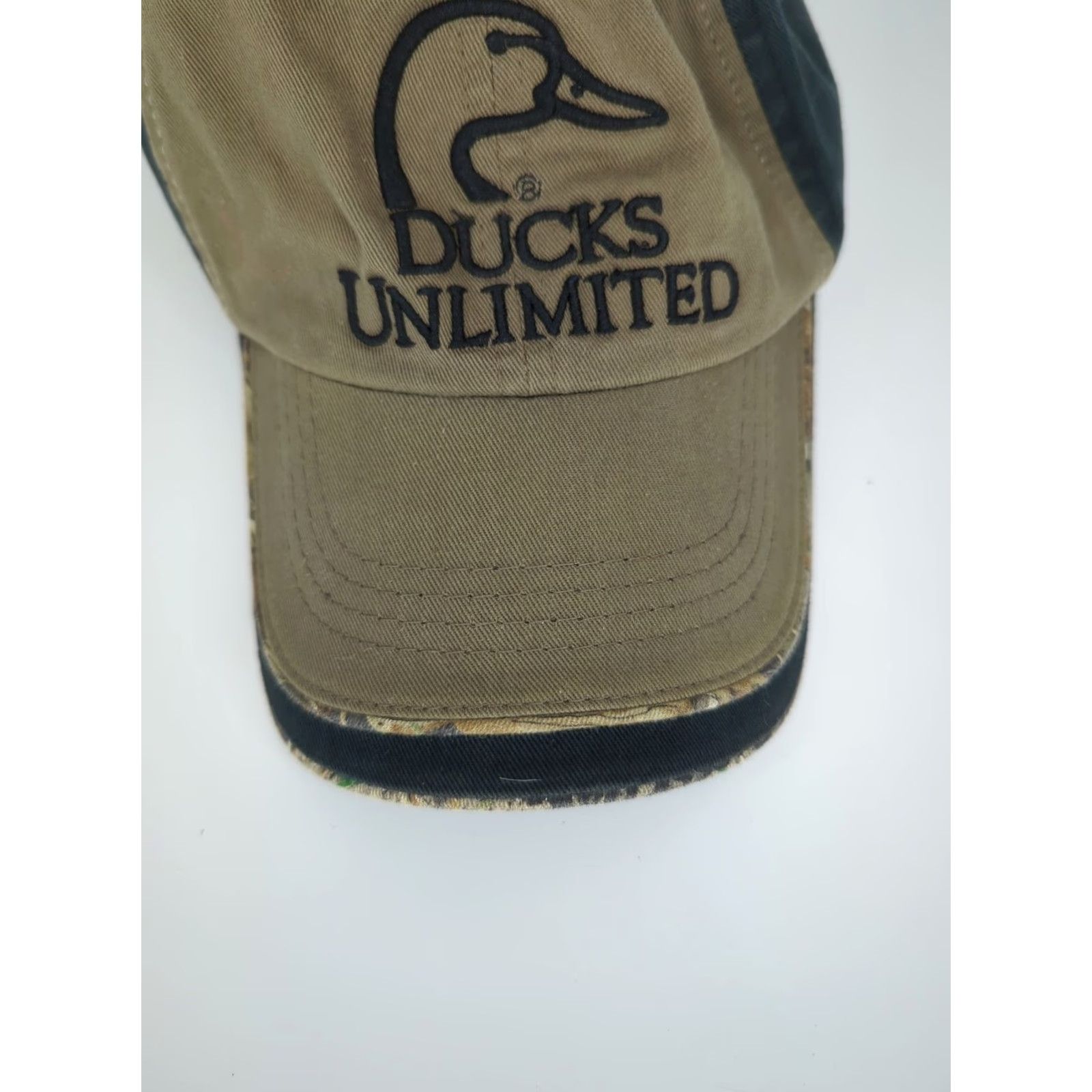 Vintage VINTAGE Ducks Unlimited Hat Cap Baseball Cap Adults Men Adjustable One Size Green Black Camo Outdoor Hunting Size ONE SIZE - 3 Thumbnail