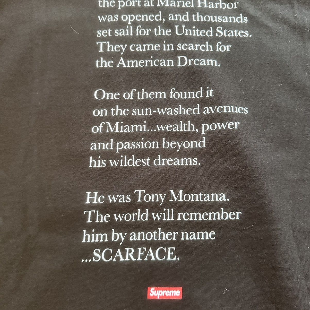 Supreme Supreme Scarface Split Tee FW17 Size US L / EU 52-54 / 3 - 9 Thumbnail