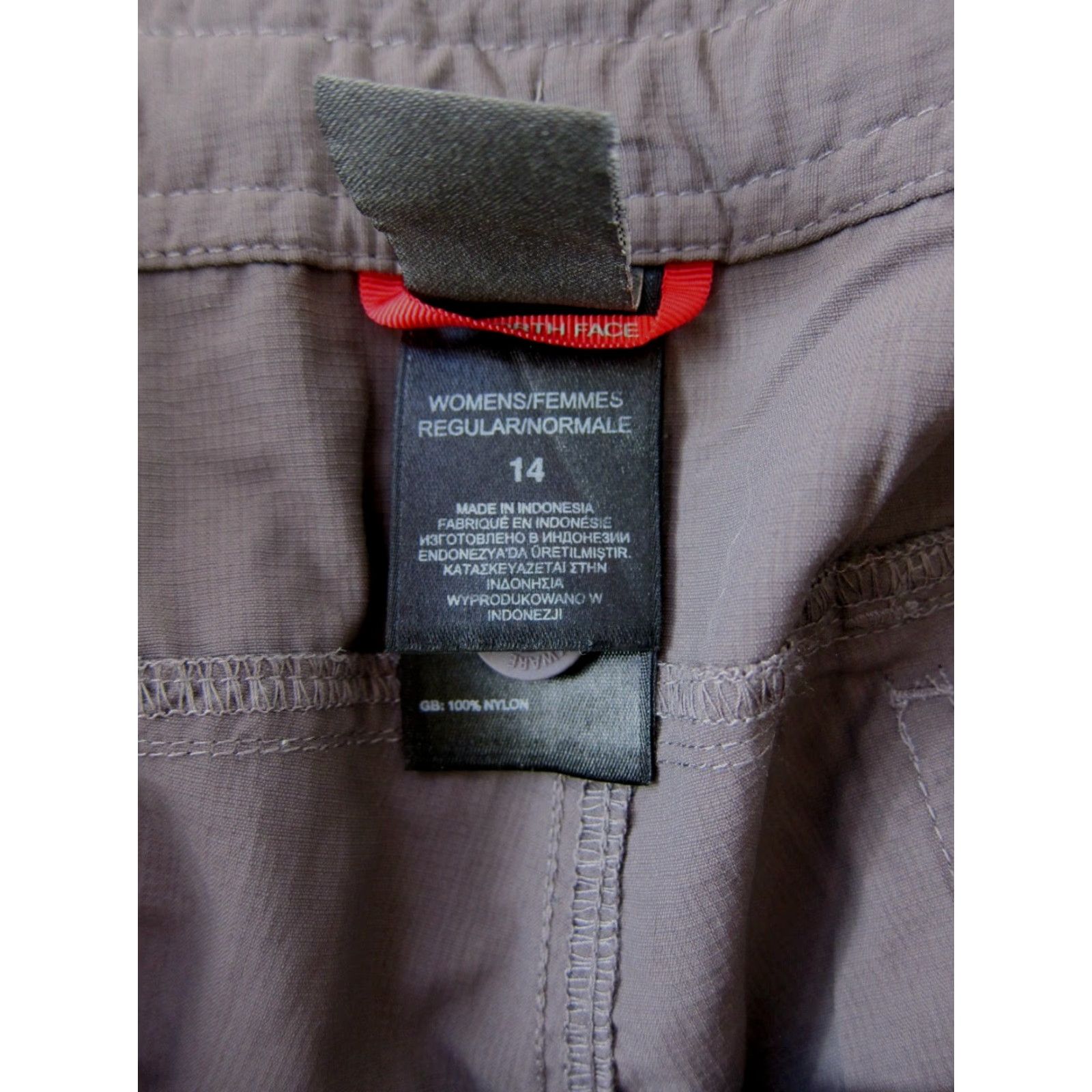 The North Face The North Face Grey 100% Nylon Hike Travel Roll Up Cargo Pant Women Size 14 Size 36" / US 14 / IT 50 - 4 Thumbnail