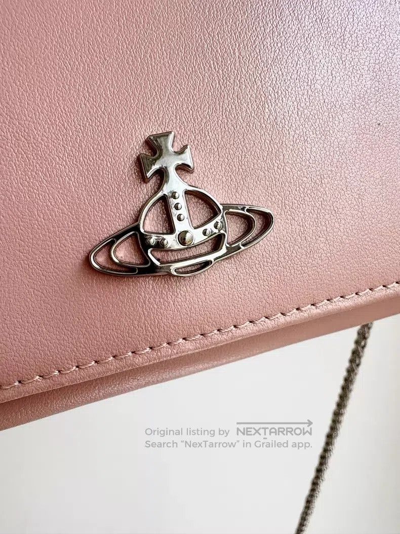 Vivienne Westwood Vivienne Westwood size OS Pink laser Saturn wallet chain ba Size ONE SIZE - 3 Thumbnail