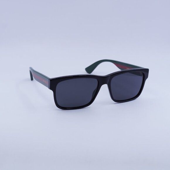 Gucci 🕶️ New Gucci GG0340S 006 Sunglasses - Shiny Black Size ONE SIZE - 4 Thumbnail