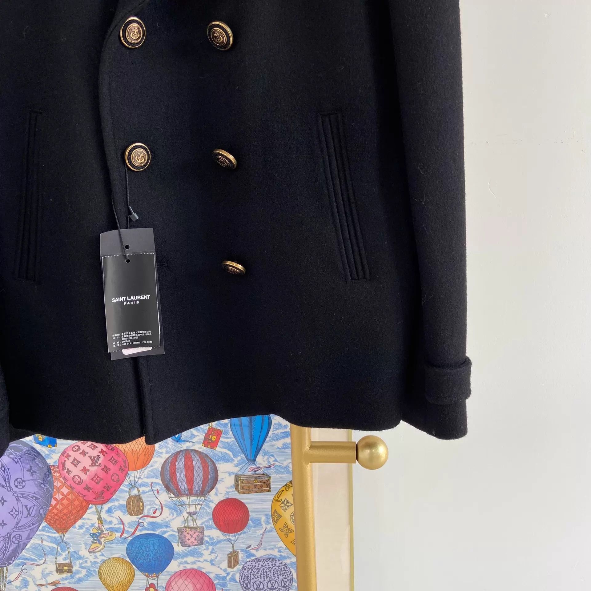Saint Laurent Paris Saint Laurent Black Wool Jacket 50 Size US M / EU 48-50 / 2 - 4 Thumbnail