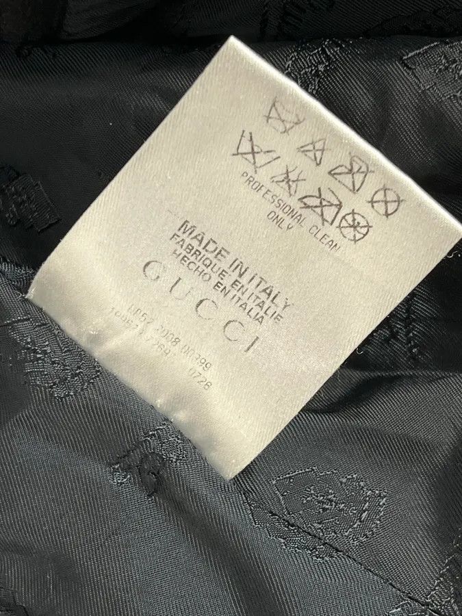 Gucci AW2008 Gucci Black Wool Buttoned Premium Jacket by Frida Giannini Size US M / EU 48-50 / 2 - 14 Thumbnail