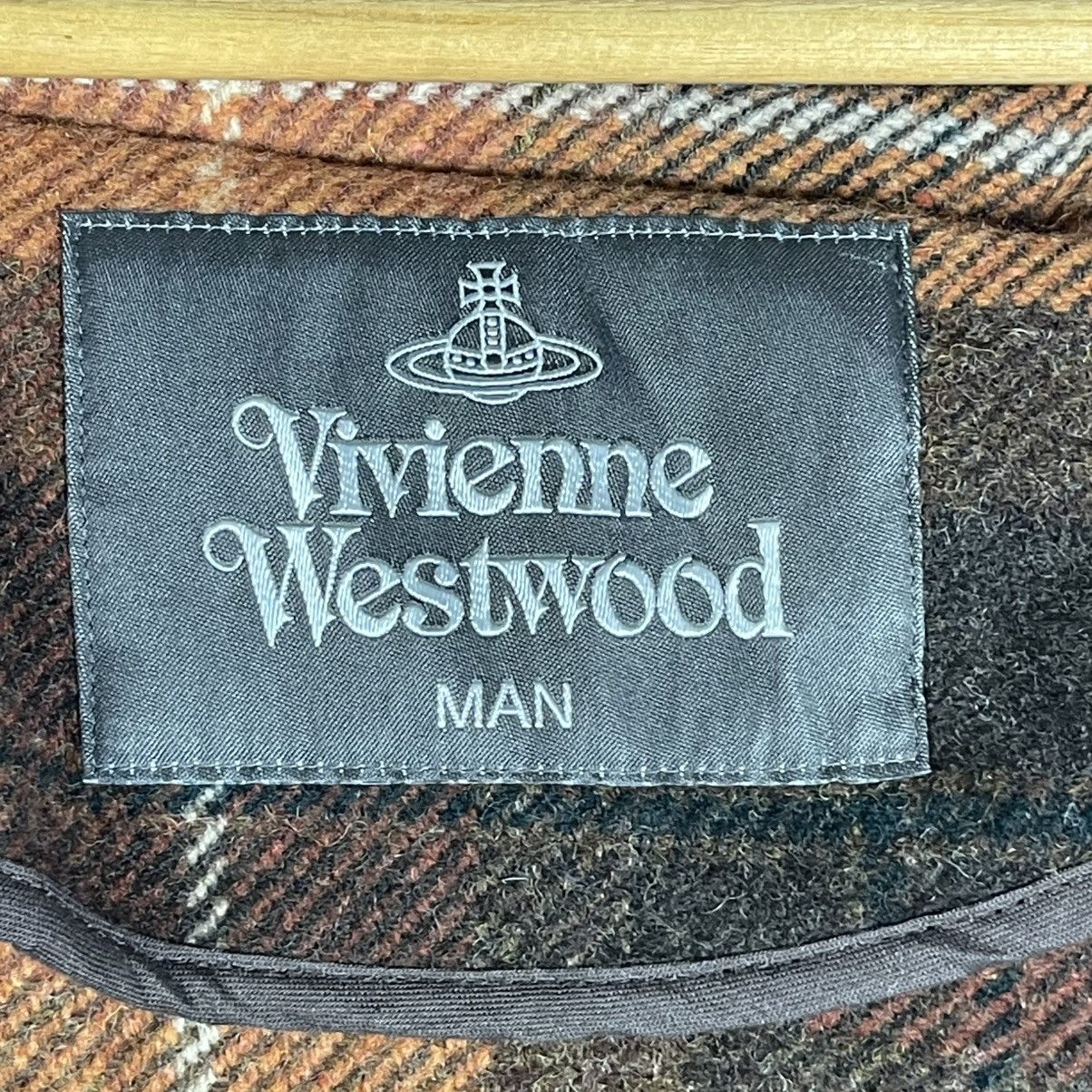 Vivienne Westwood Vivienne Westwood MAN Asymmetrical Plaid Blanket Cape Coat Size US M / EU 48-50 / 2 - 7 Thumbnail