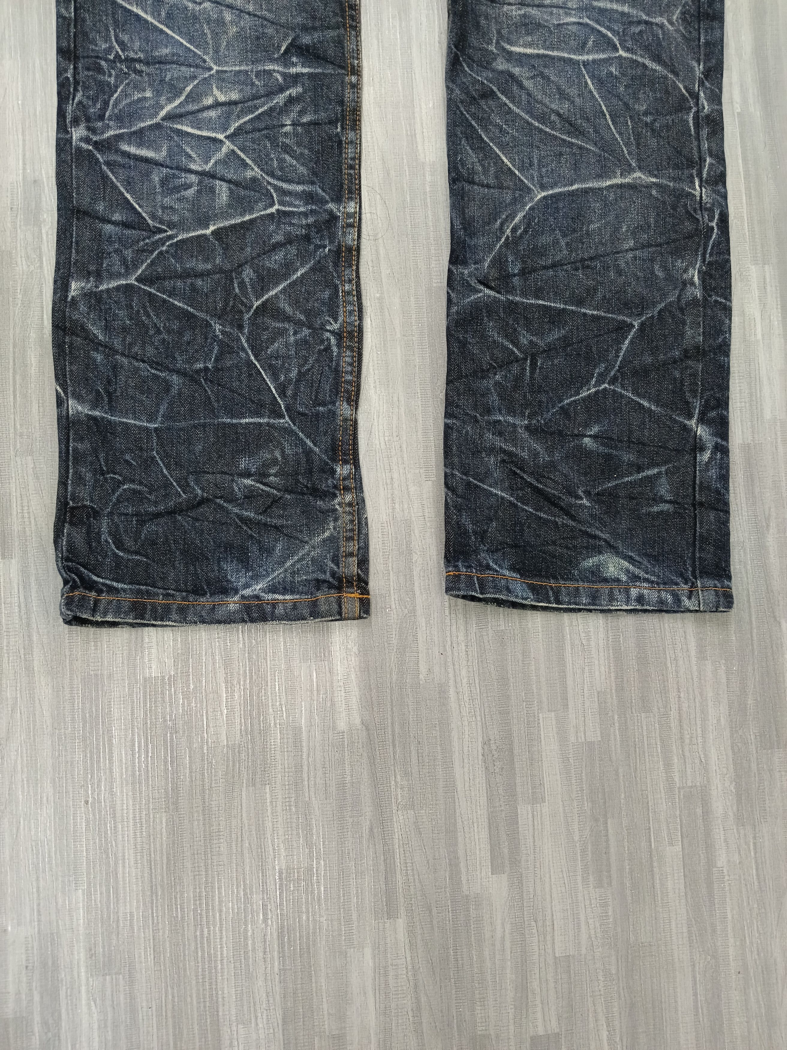 Japanese Brand SICK DOUBLE WAIST NYLAUS JEANS Size US 32 / EU 48 - 7 Thumbnail