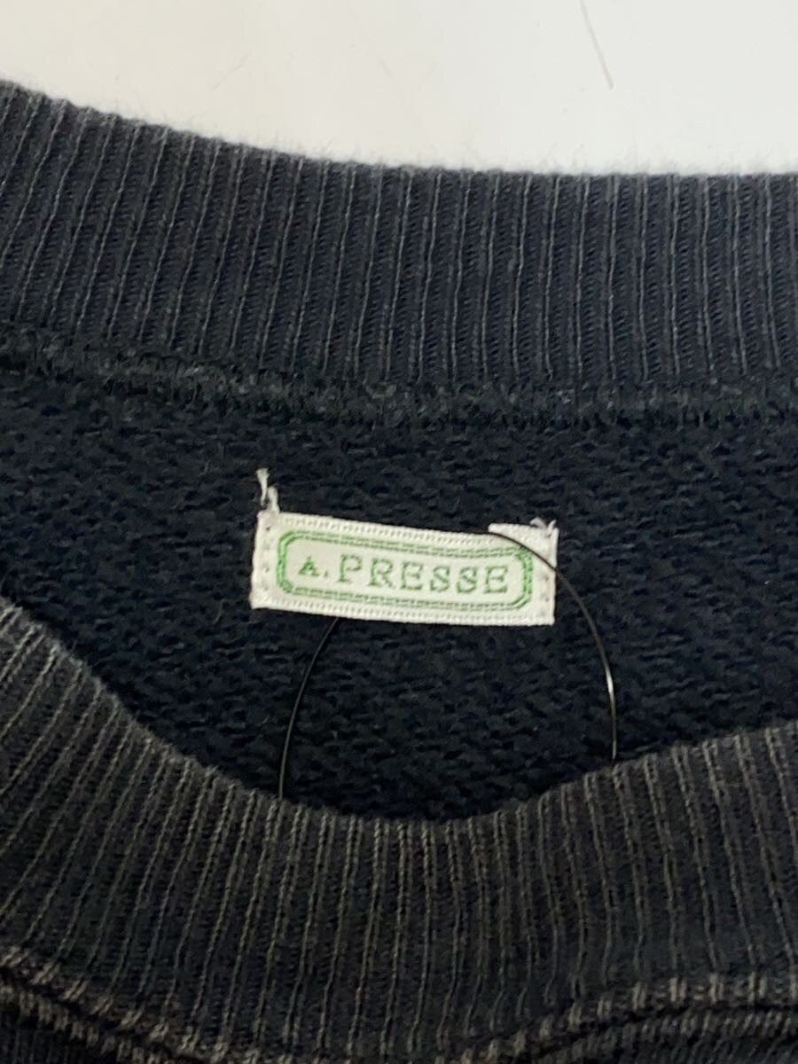 A.PRESSE Black Cotton Vintage Sweatshirt Size US S / EU 44-46 / 1 - 3 Thumbnail