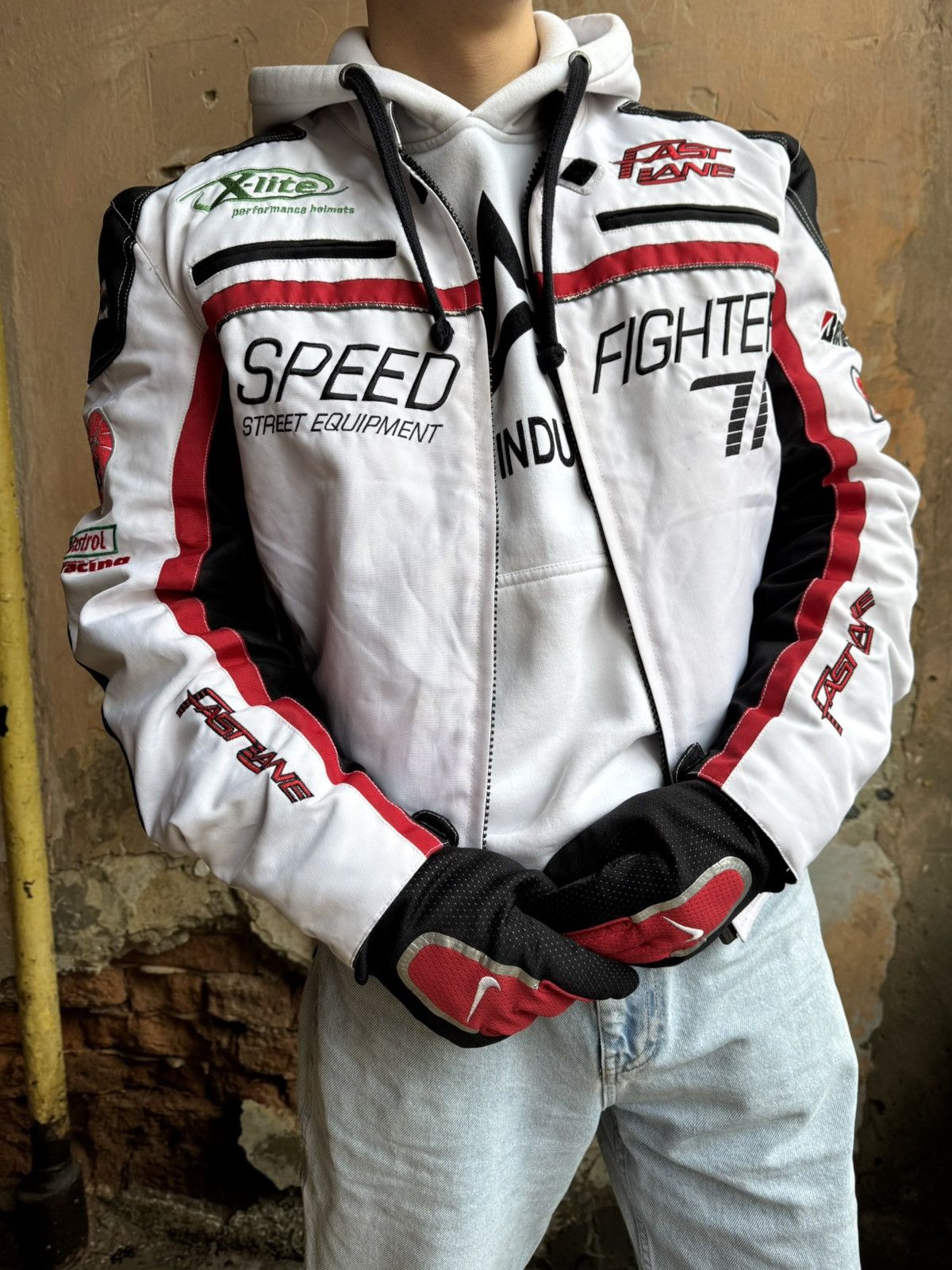Formula 1 Vintage 90s Moto Jacket Fast Lane Speed Racing Y2K Car Team ...