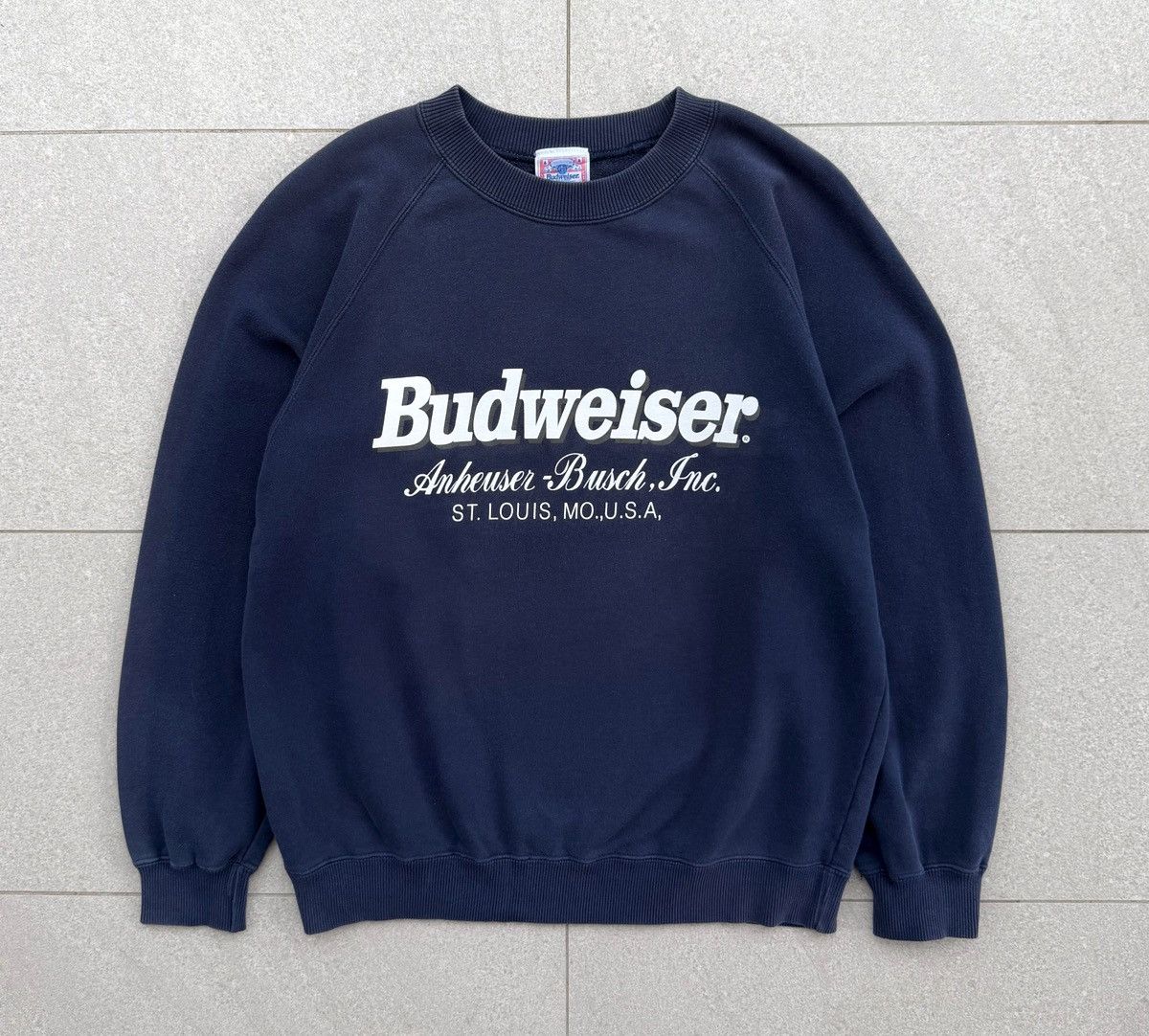Budweiser Vintage Budweiser Sweatshirt Navy Vintage Style Crewneck Size US M / EU 48-50 / 2 - 5 Thumbnail