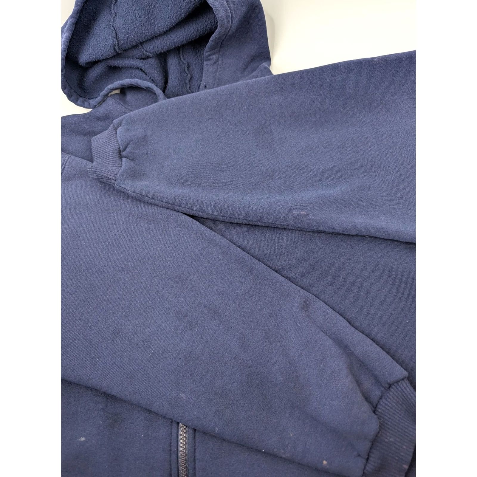 Russell Athletic VINTAGE Russell Athletic Hoodie Zip Up Navy Blue XL Unisex Adults 90s Pockets Size US XL / EU 56 / 4 - 4 Thumbnail
