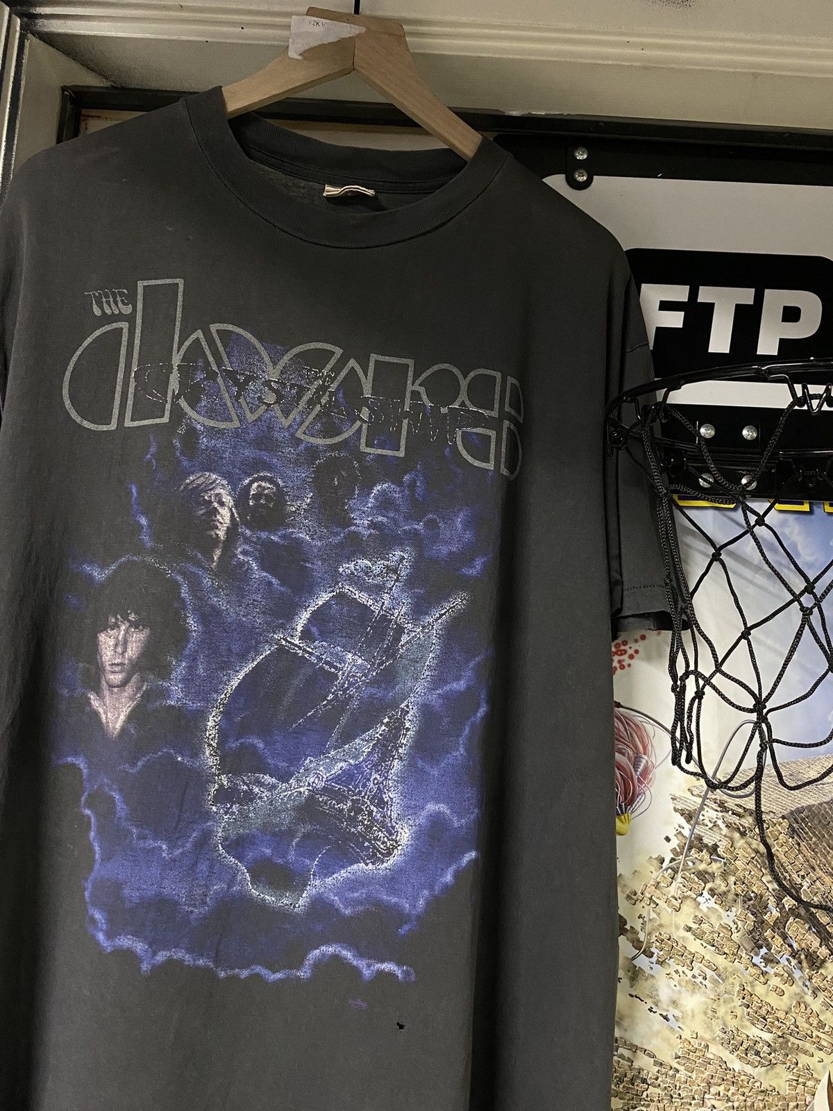 Band Tees Vintage 90’s The Doors Jim Morrison Band Tee Shirt Large Size US L / EU 52-54 / 3 - 4 Thumbnail