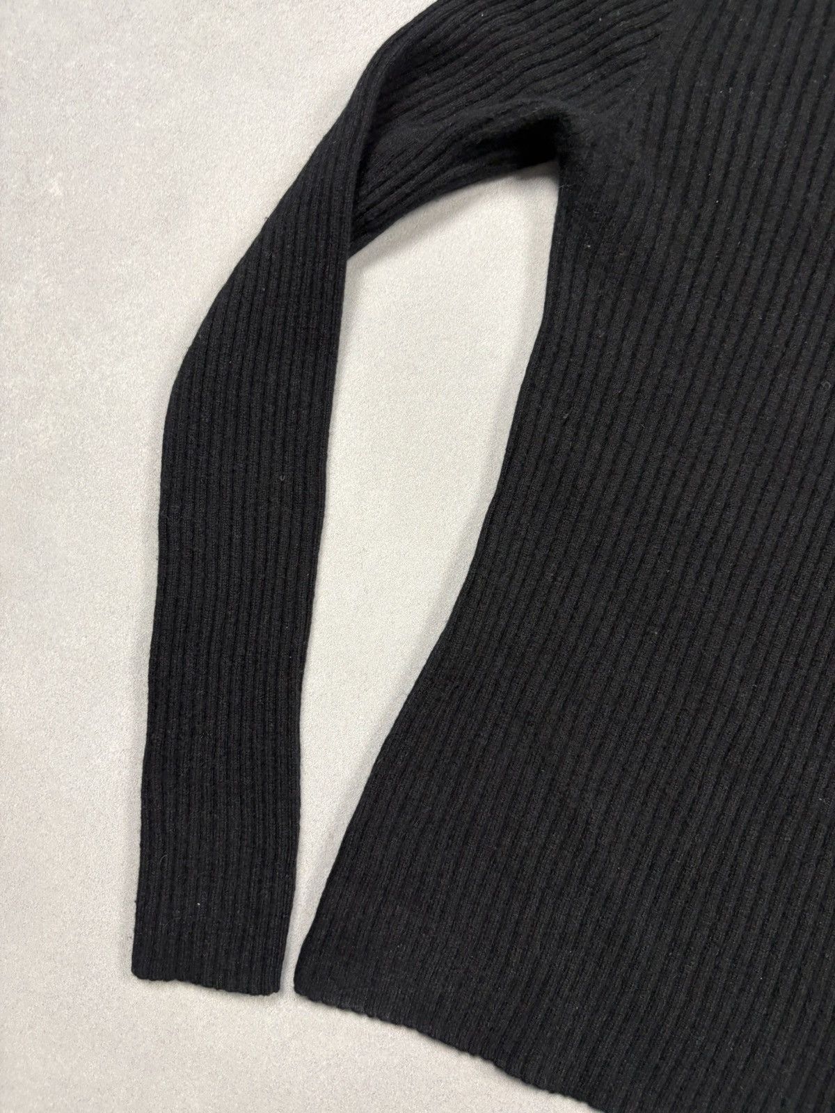 Other Collectif Mon Amour Black Ribbed Cashmere Turtleneck Sweater Size M / US 6-8 / IT 42-44 - 3 Thumbnail