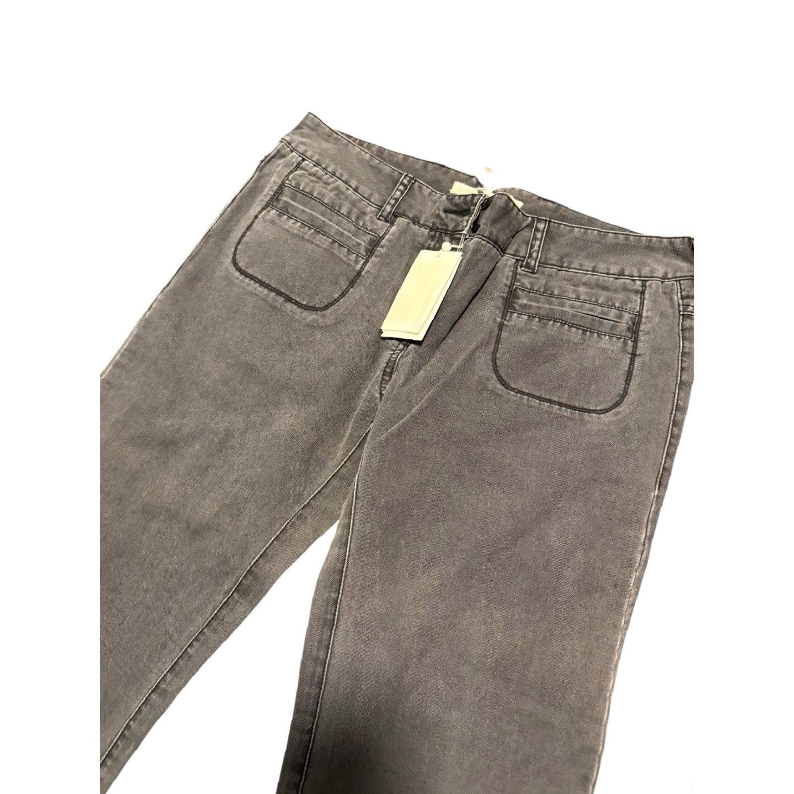 3.1 Phillip Lim 3.1 Phillip Lim Grey Embroidered Feather Pants Women’s Size 8 Utility Trousers Size 30" / US 8 / IT 44 - 4 Thumbnail