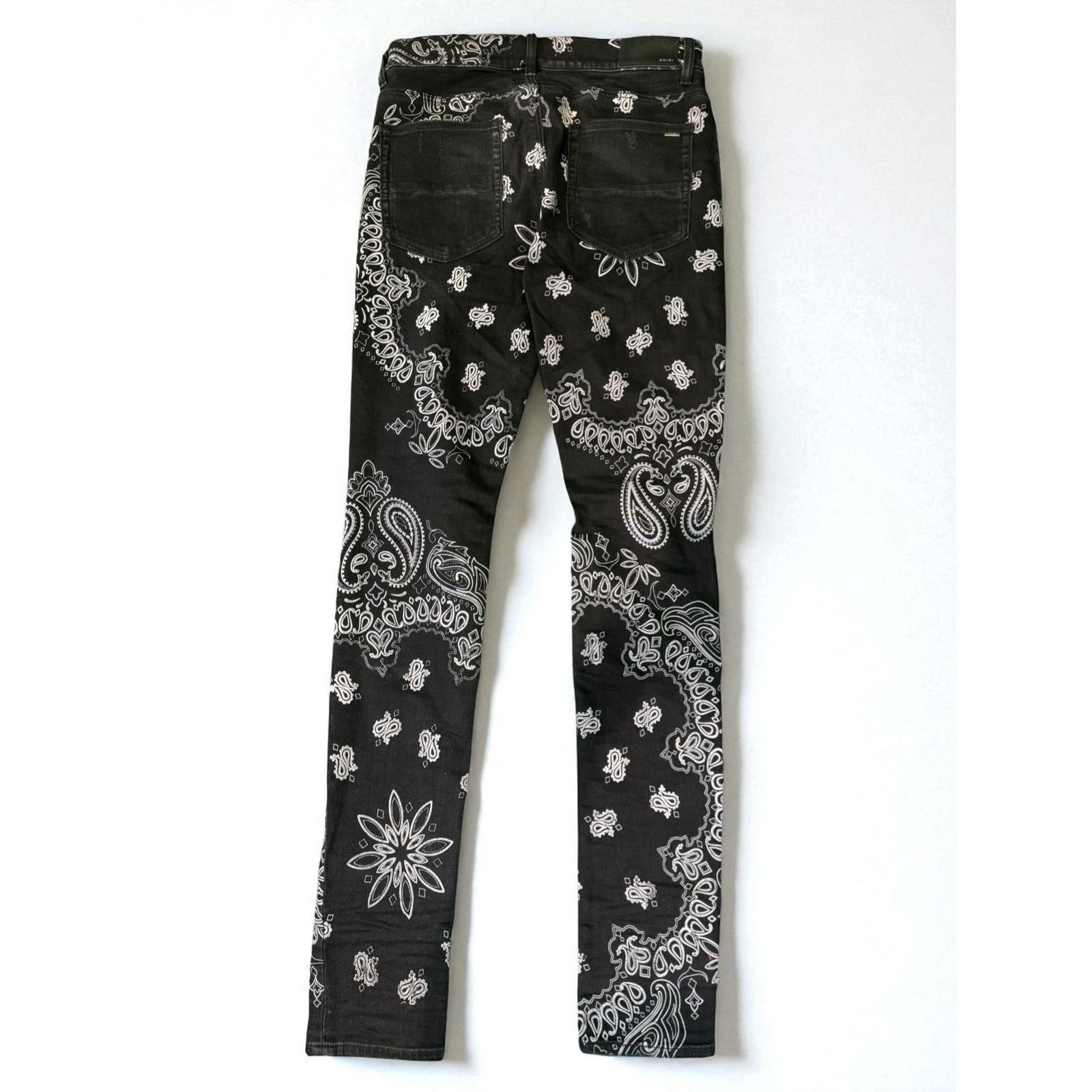 Amiri Amiri Black Paisley Jeans Size US 34 / EU 50 - 2 Thumbnail