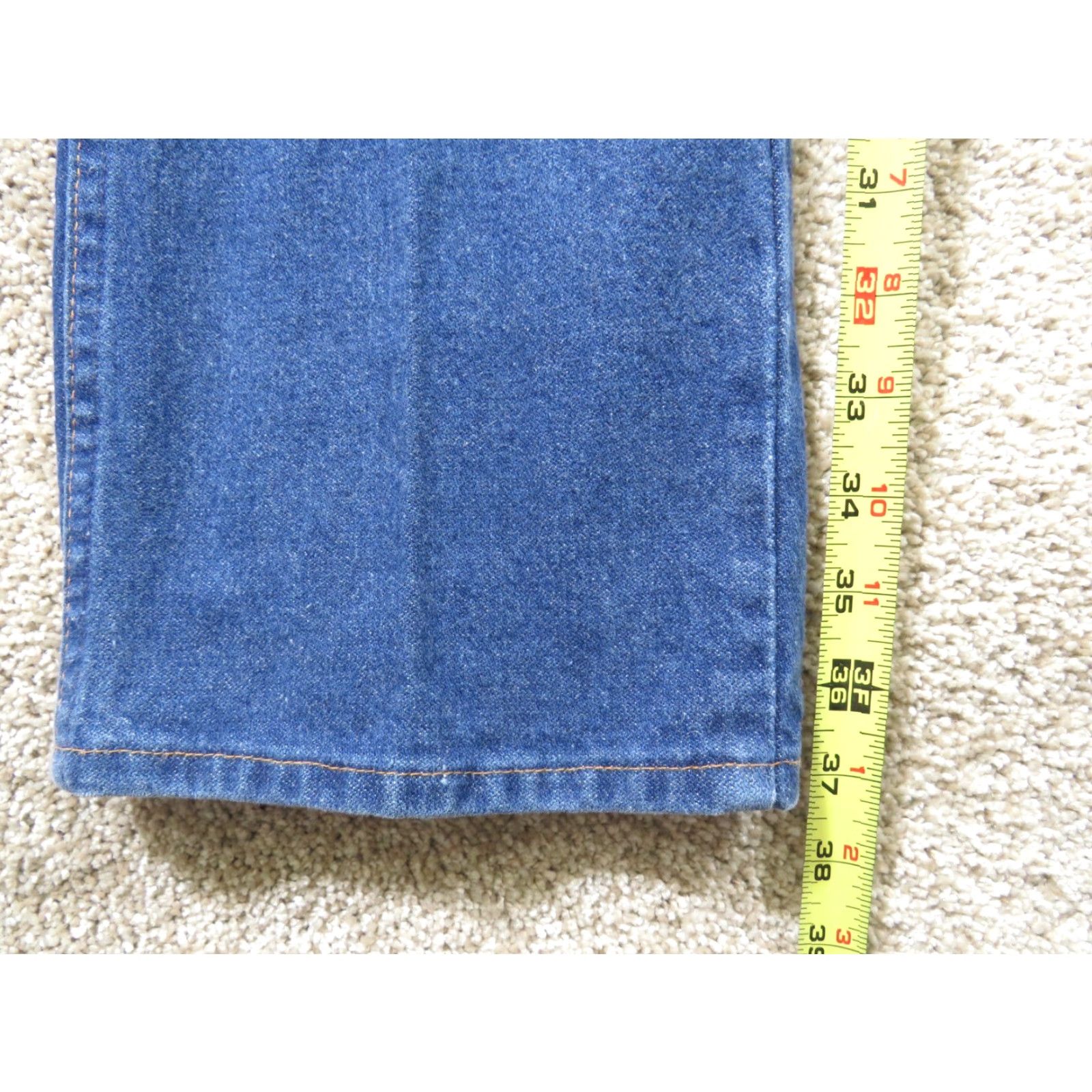 Wrangler VINTAGE Wrangler Jeans Men's 34x37.5 Blue 639DEN Cowboy Cut Made in USA Rodeo Wrangler Cowboy Cut Jeans Mens 34x37.5 Blue Cowboys Size US 34 / EU 50 - 5 Thumbnail