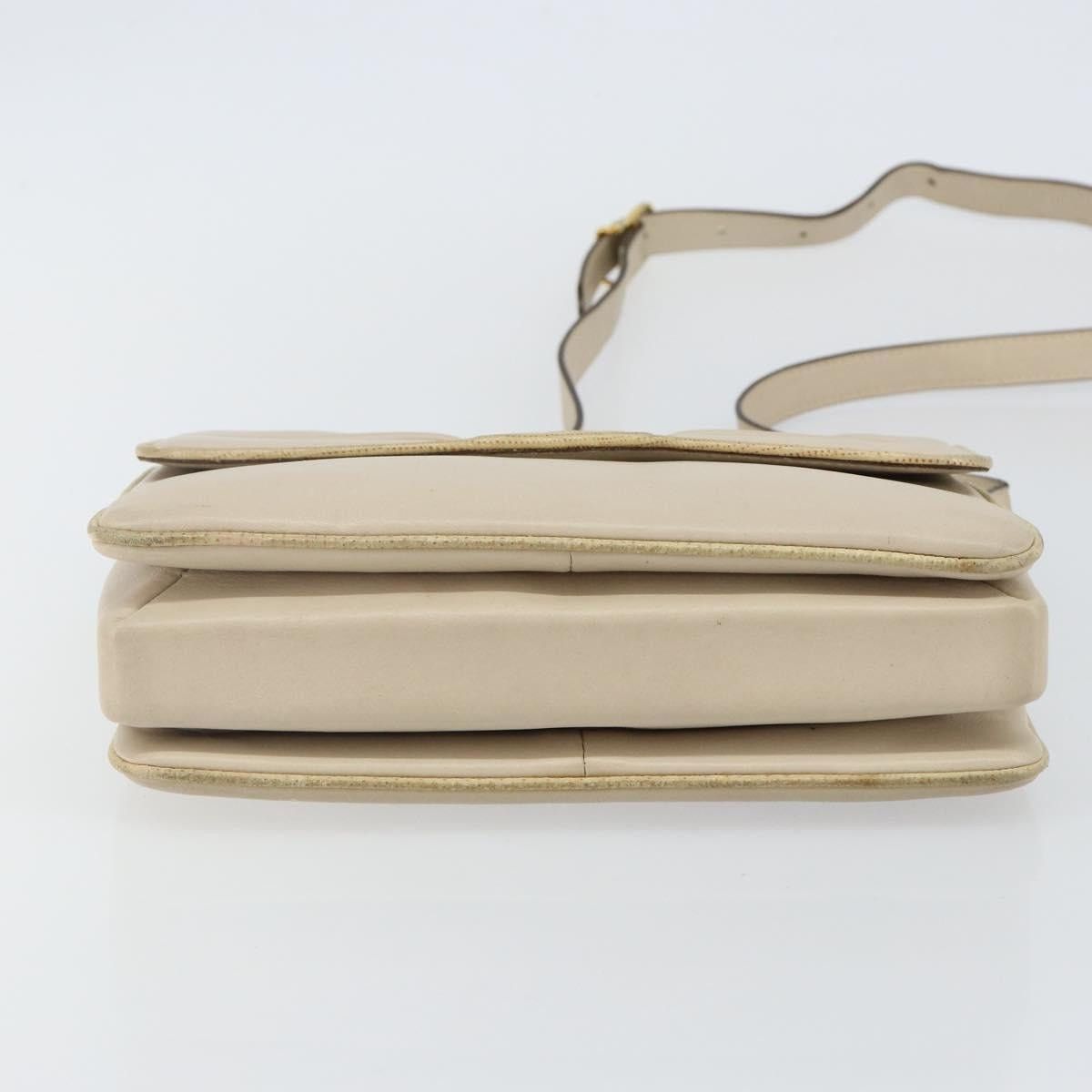 Celine CELINE Shoulder Bag Leather Beige Gold Size ONE SIZE - 9 Thumbnail