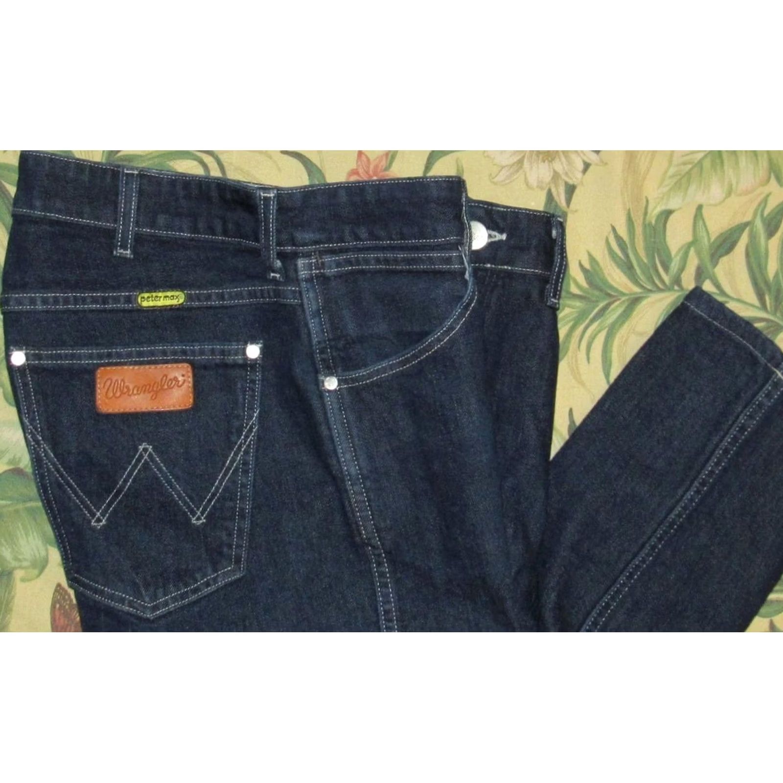 Wrangler WRANGLER Denim Jeans 32 x 27 Mens Regular 32 Blue Peter Max Denims Straight Size US 32 / EU 48 - 2 Thumbnail