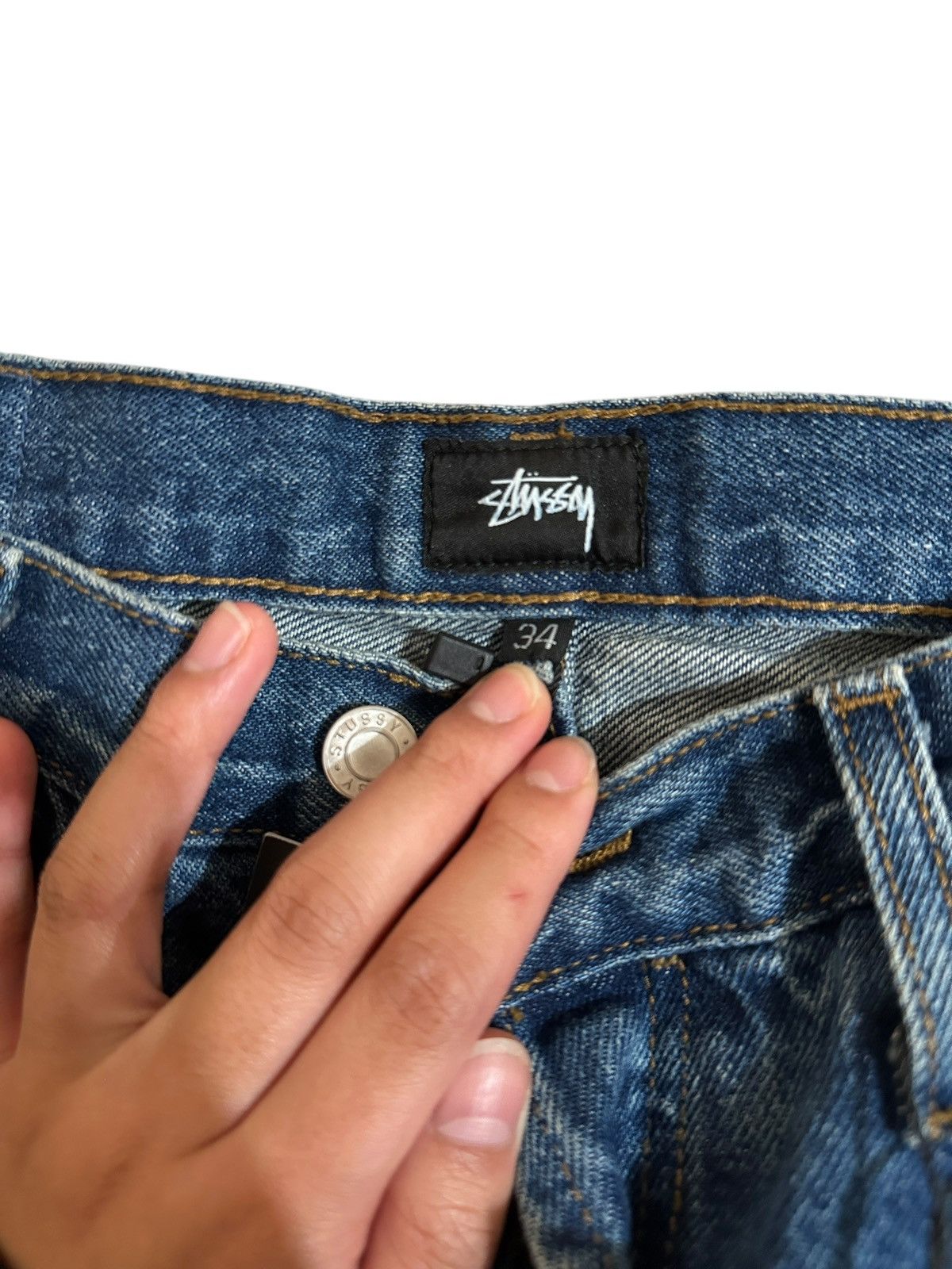Stussy Stussy Medium Wash Slim Ol' Jean Size US 34 / EU 50 - 4 Thumbnail