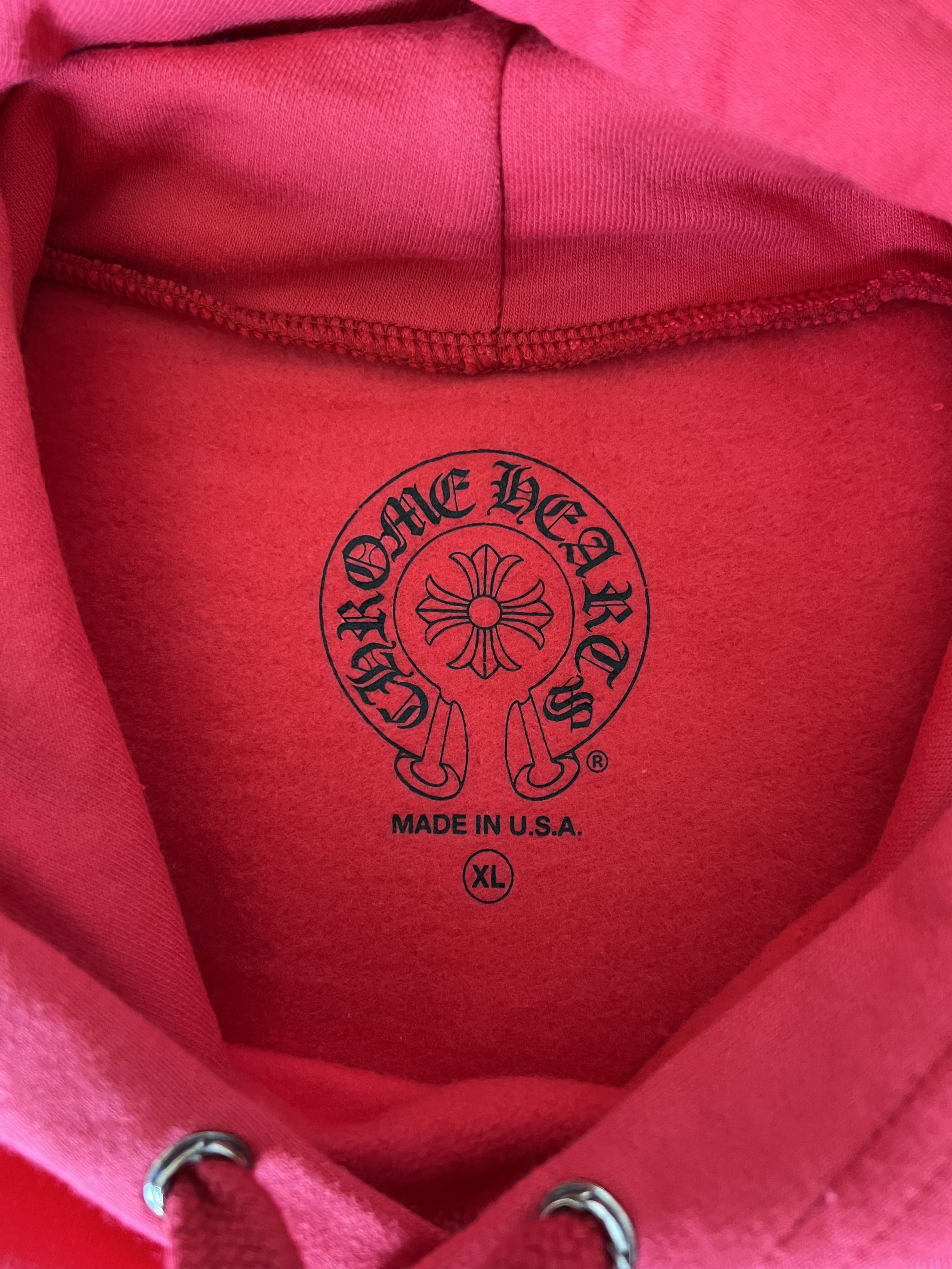 Chrome Hearts Chrome Hearts Red Hoodie Size US XL / EU 56 / 4 - 8 Thumbnail