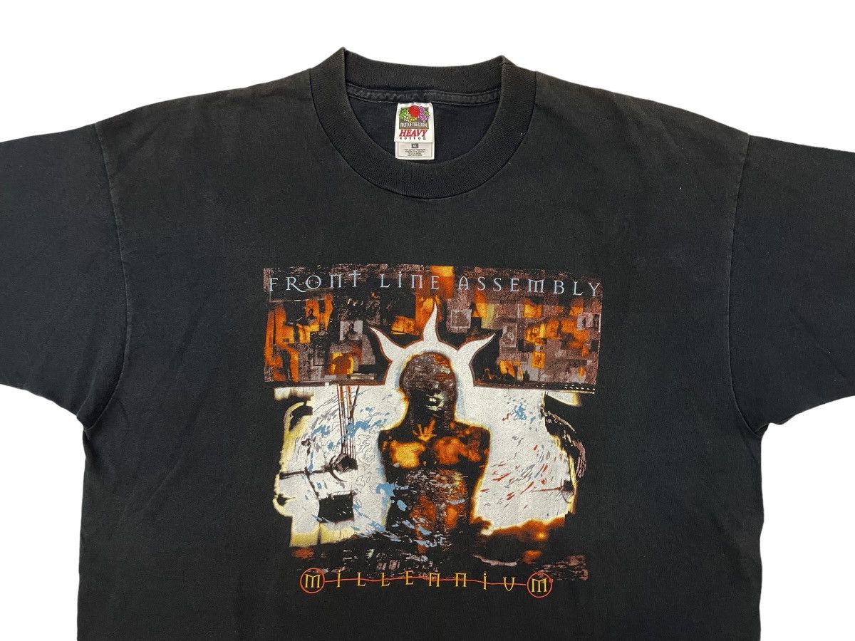 Band Tees × Vintage Vintage band tee 1994 Front Line Assembly-Millennium Size US XL / EU 56 / 4 - 4 Thumbnail