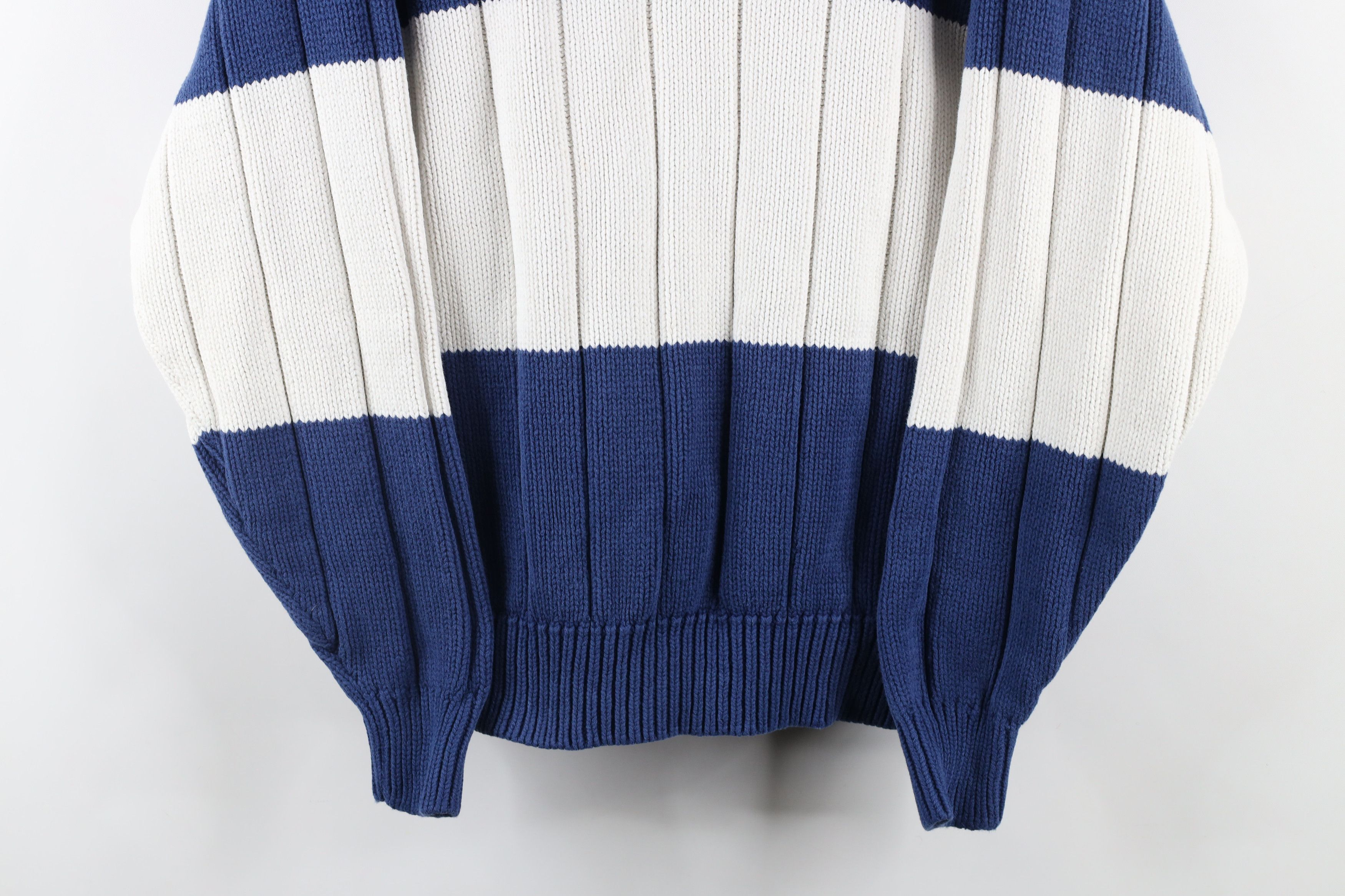 Gap × Vintage Vintage 90s Gap Heavyweight Ribbed Knit Sweater Cotton Size L / US 10 / IT 46 - 3 Thumbnail