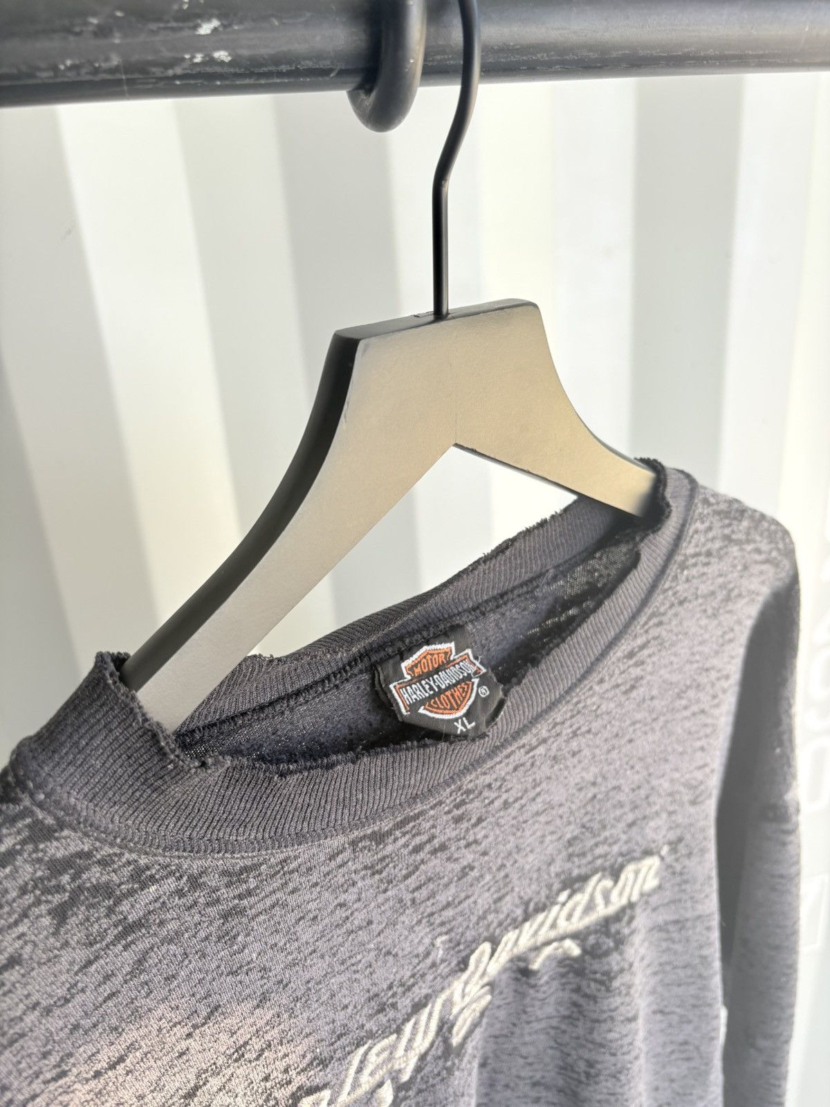 Harley Davidson Vintage Harley Sweatshirt Faded Distressed Grunge thin Size US L / EU 52-54 / 3 - 6 Thumbnail