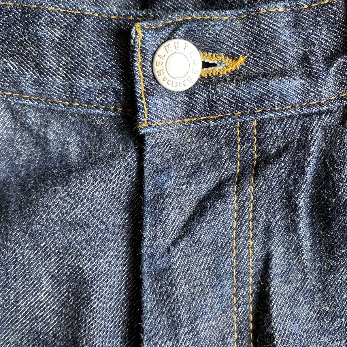 Helmut Lang Archive 1997 Raw Blue Back Leg Pockets Jeans Size US 29 - 7 Thumbnail