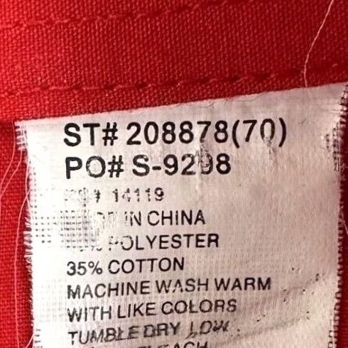 Vintage Ely Cattleman Shirt Mens Red Western Pearl Snap Button Up Pocket Flap Solid Long Sleeve Casual Workwear Cowboy style Mens Size 46R - 5 Thumbnail