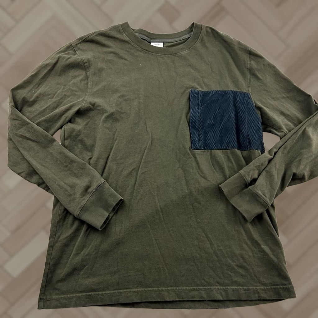 Urban Outfitters Urban Outfitters Long Sleeve T-Shirt Men's M Blue Pocket Shirt Size US M / EU 48-50 / 2 - 1 Thumbnail