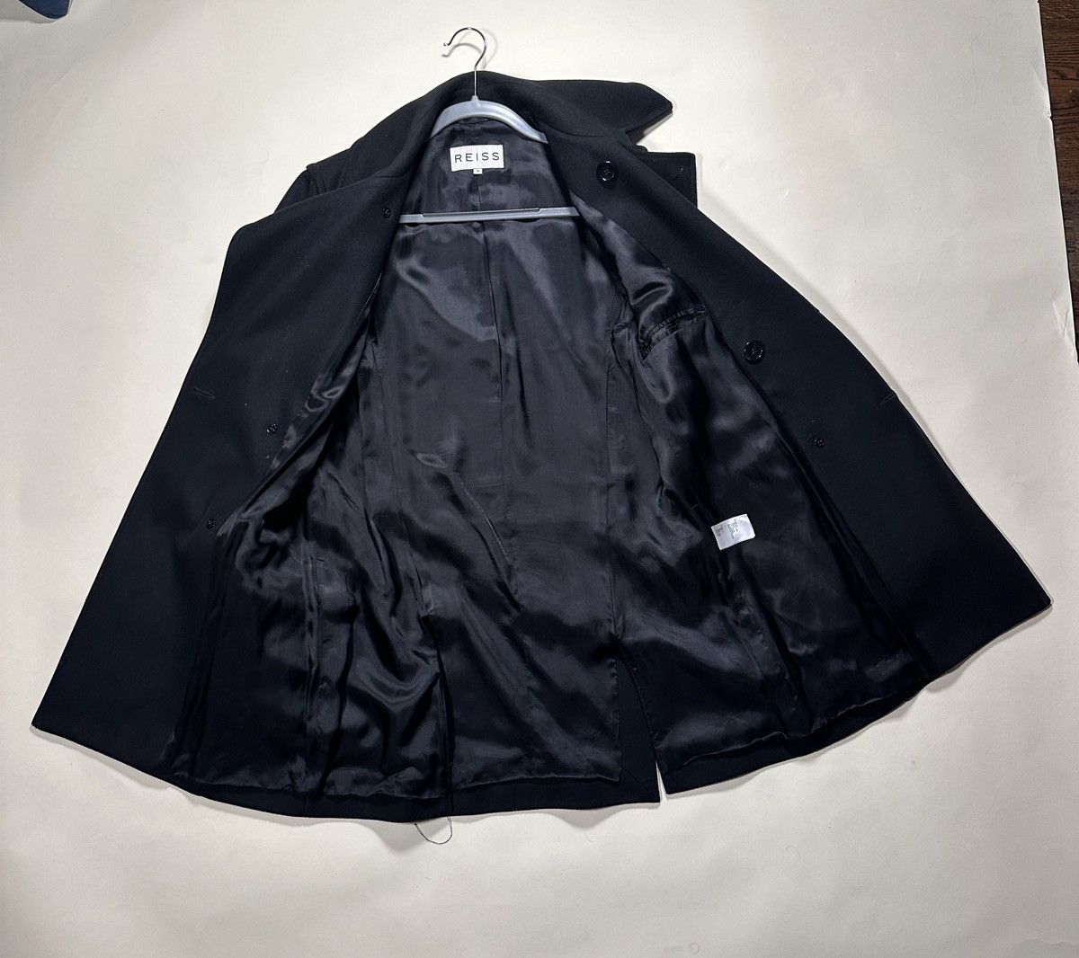 Reiss Black Peacoat Size US M / EU 48-50 / 2 - 5 Thumbnail