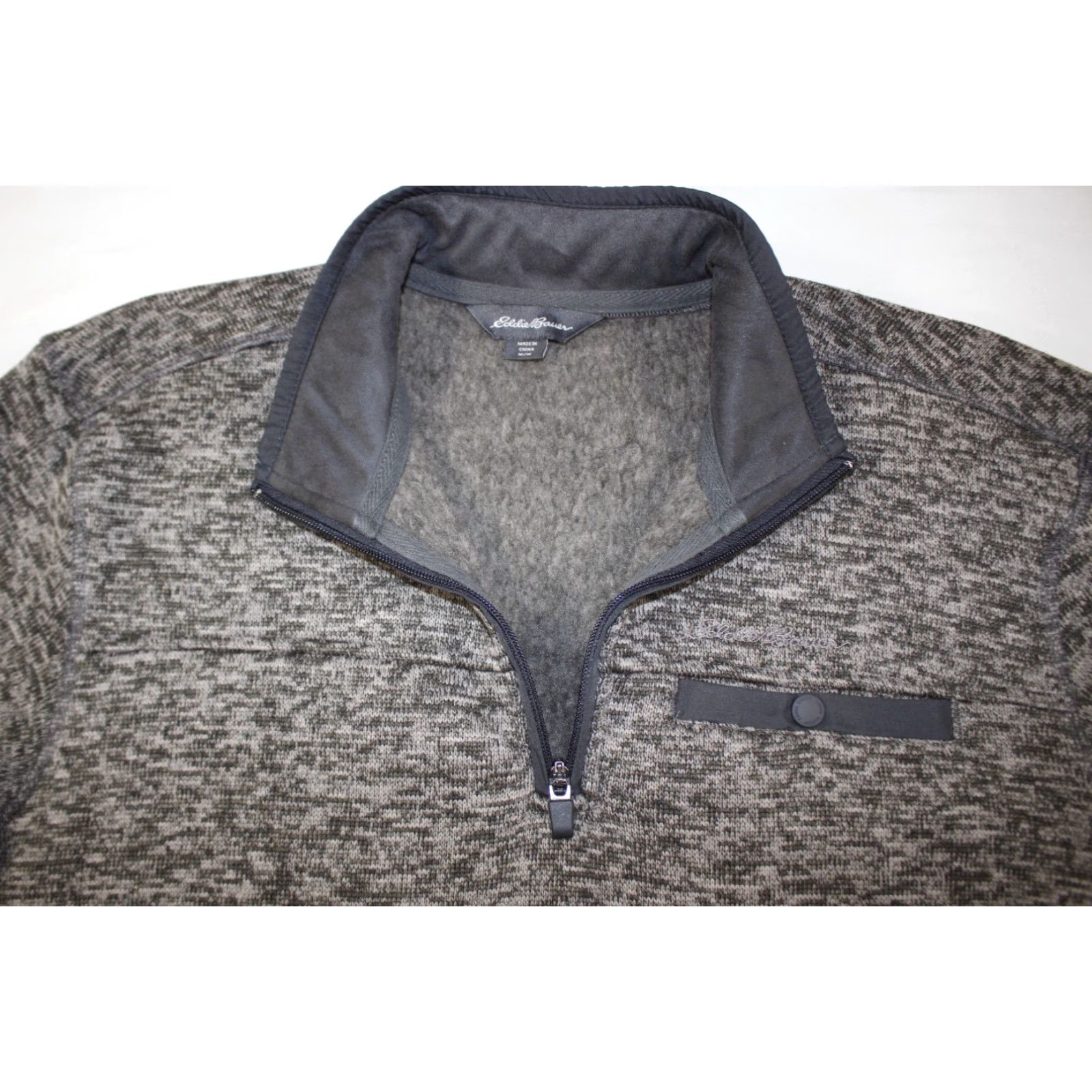Eddie Bauer Eddie Bauer Sweater Men's M Radiator Fleece 1/4 Zip Pullover Heather Green Gray Size US M / EU 48-50 / 2 - 7 Thumbnail