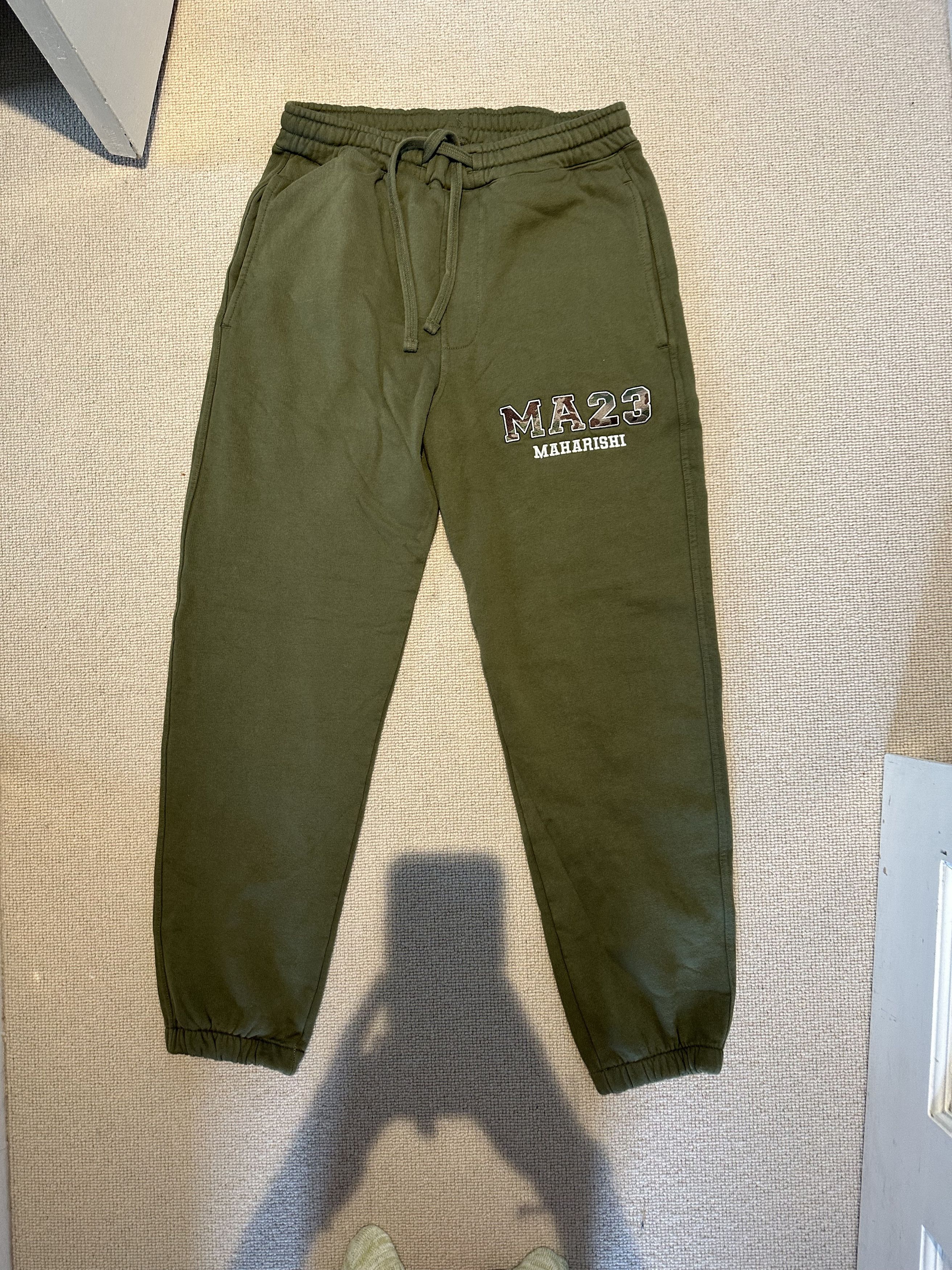 image of Maharishi Embroidered Joggers - Khaki, Women's (Size 27)