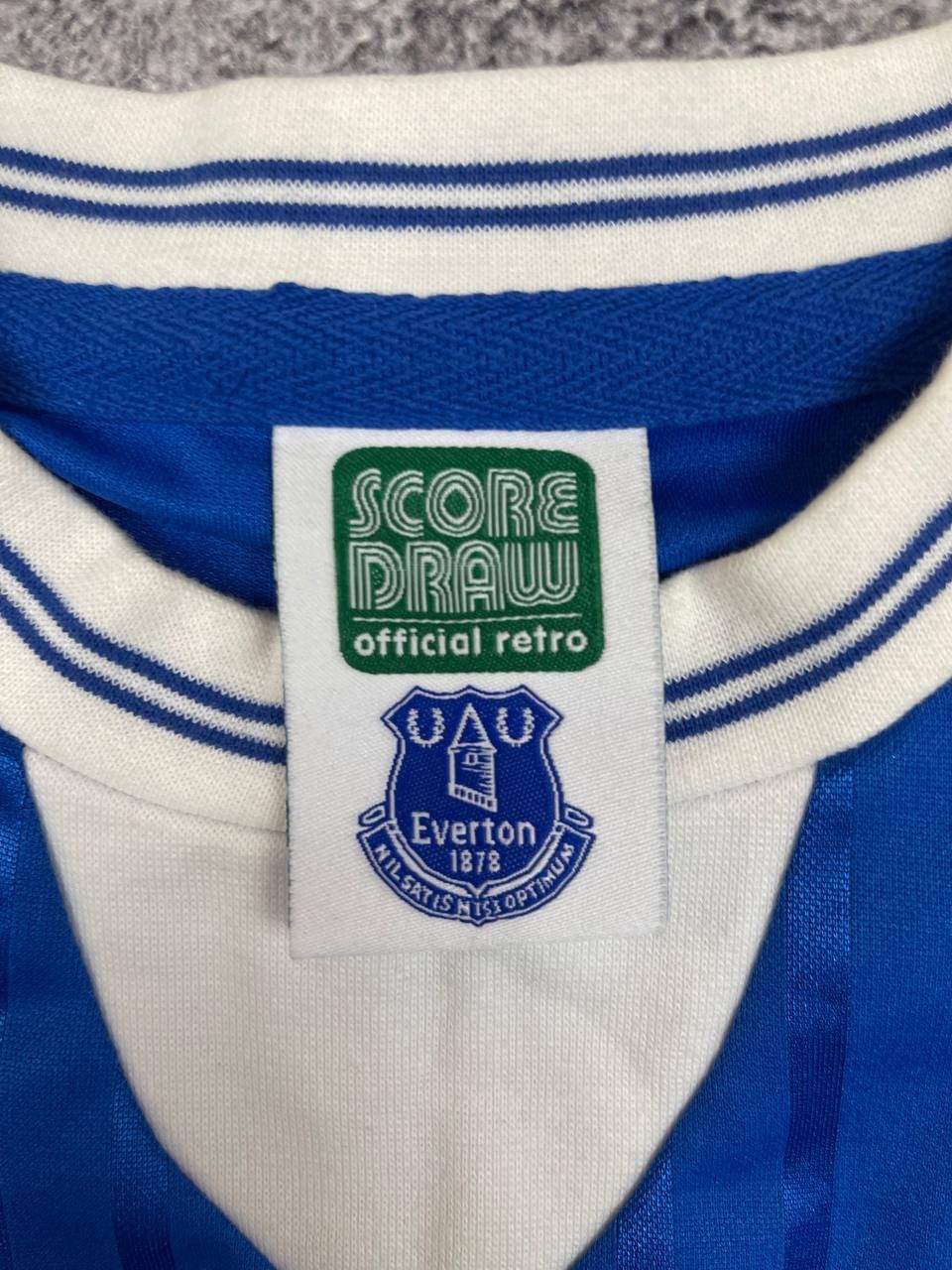 Other Score Draw Everton Men Home Football Jersey Retro FA 1984 Size US M / EU 48-50 / 2 - 4 Thumbnail