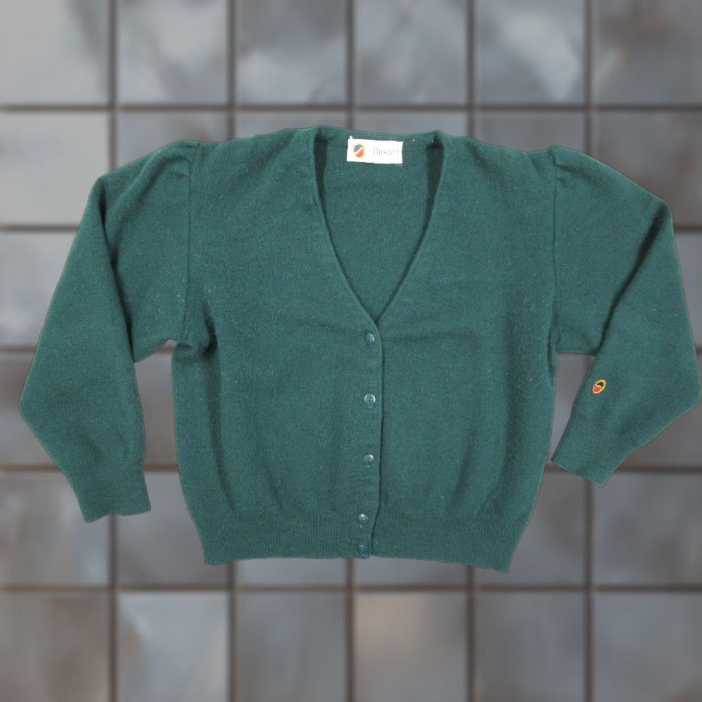 Vintage VINTAGE Busnel Wool Cardigan Sweater Women XS Green Long Sleeve Button Up Casual Retro Size XS / US 0-2 / IT 36-38 - 1 Thumbnail