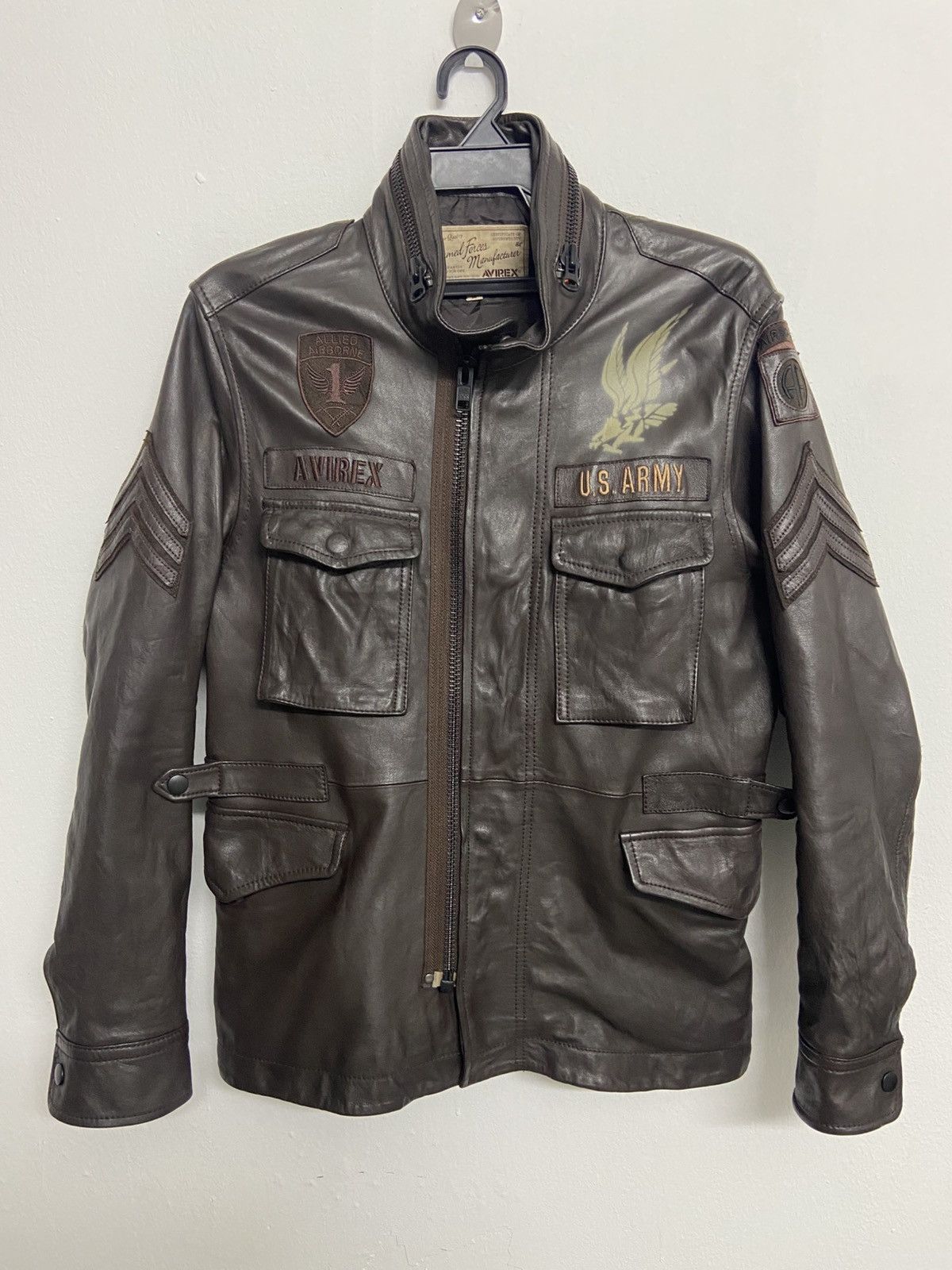 Avirex Avirex Leather Jacket M65 US ARMY Size US M / EU 48-50 / 2 - 1 Thumbnail