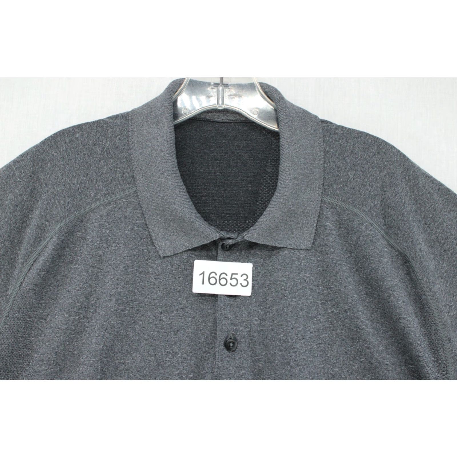 Lululemon VINTAGE Lululemon Metal Vent Tech Polo Shirt Men's XXL Gray Seamless Stretch Preppy Size US XXL / EU 58 / 5 - 7 Thumbnail