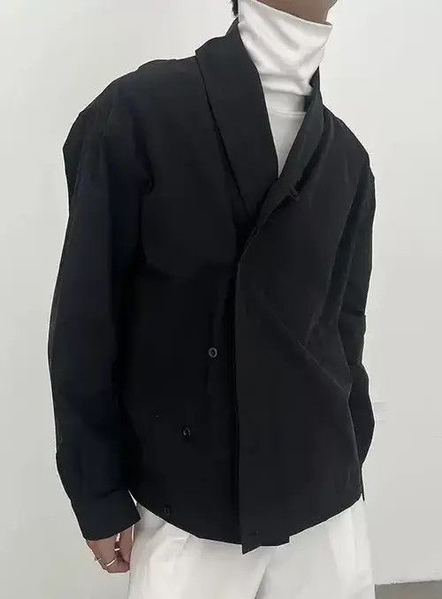 VIBE Avant garde fashion retro wrap jacket aesthetic Size US M / EU 48-50 / 2 - 1 Thumbnail