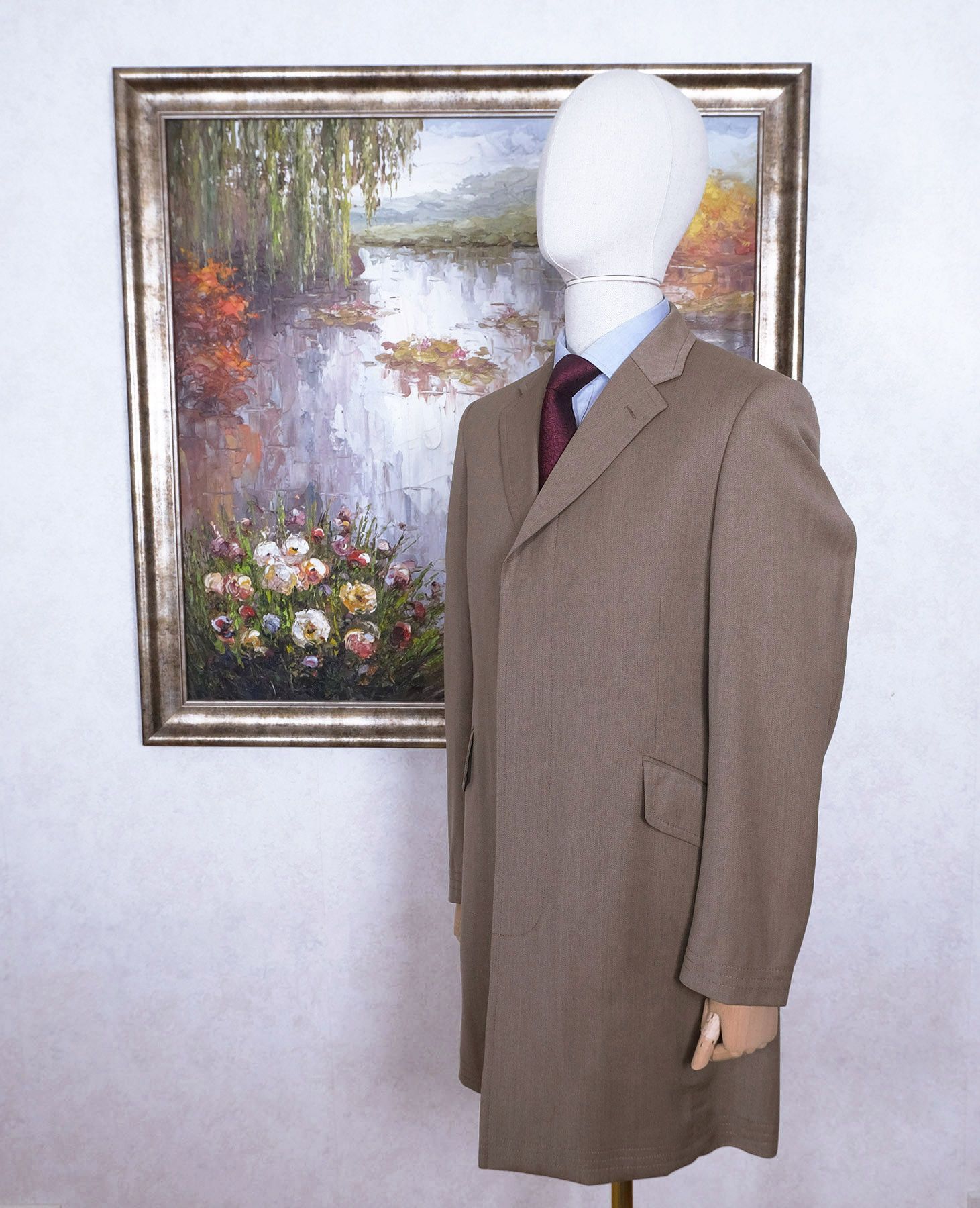 Gieves & Hawkes Gieves & Hawkes, Light wool Covert Coat, Size 40, RRP 1764 e Size US M / EU 48-50 / 2 - 3 Thumbnail