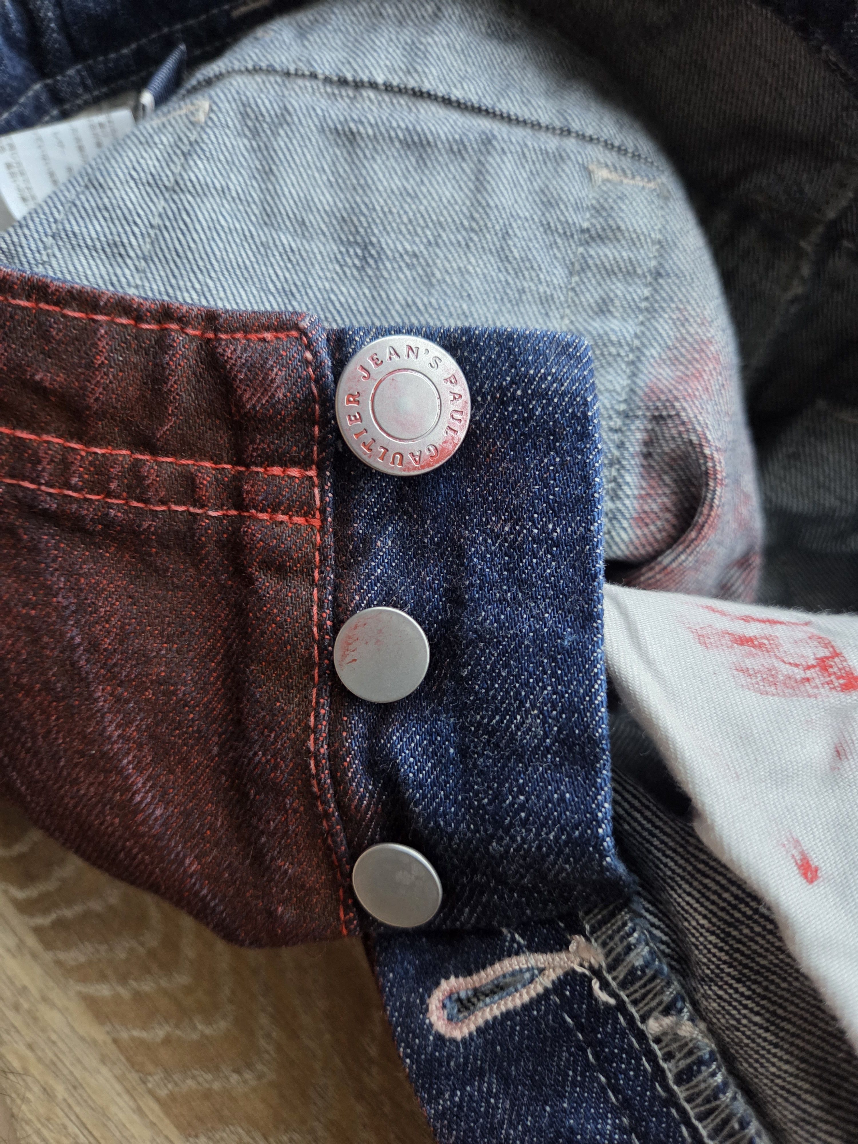 Jean Paul Gaultier Vintage JPG JEAN PAUL GAULTIER Onward Kashiyama Denim Pants Size 29" - 8 Thumbnail