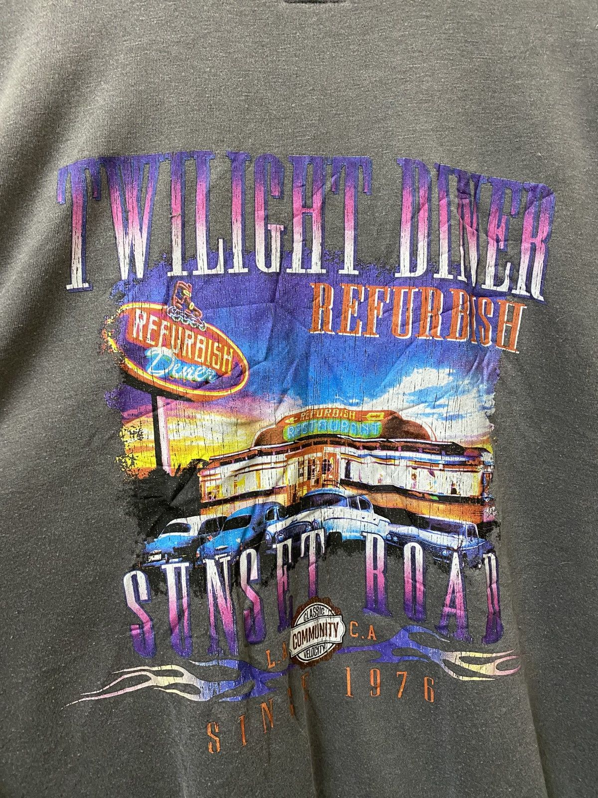 If Six Was Nine Refurnish Sunset Road Sweatshirt Crewneck Tee Size US XL / EU 56 / 4 - 4 Thumbnail