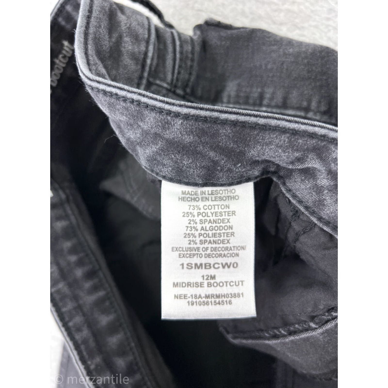 Lee Riders By Lee Jeans Pants Womens 12 Black Denim Bootcut Western Embroidered Denim Jeans Bootcut Womens 12 Black Size 34" / US 12 / IT 48 - 5 Thumbnail
