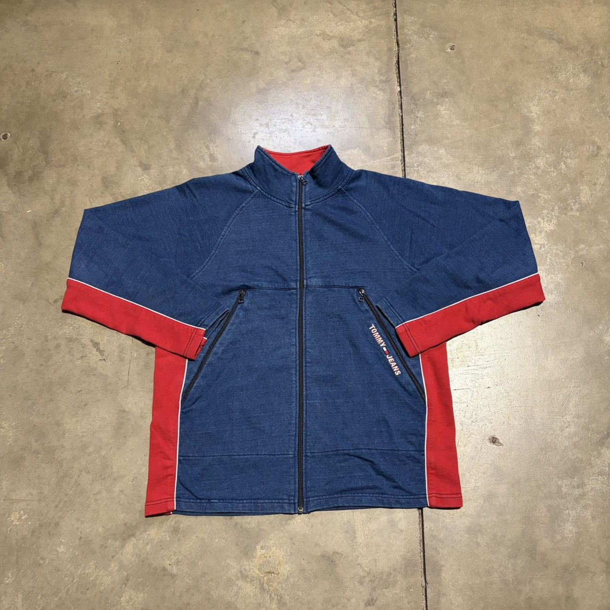 Tommy Jeans Vintage Tommy Jeans Hilfiger Denim Track Jacket Zip Up Y2K Size US M / EU 48-50 / 2 - 1 Thumbnail