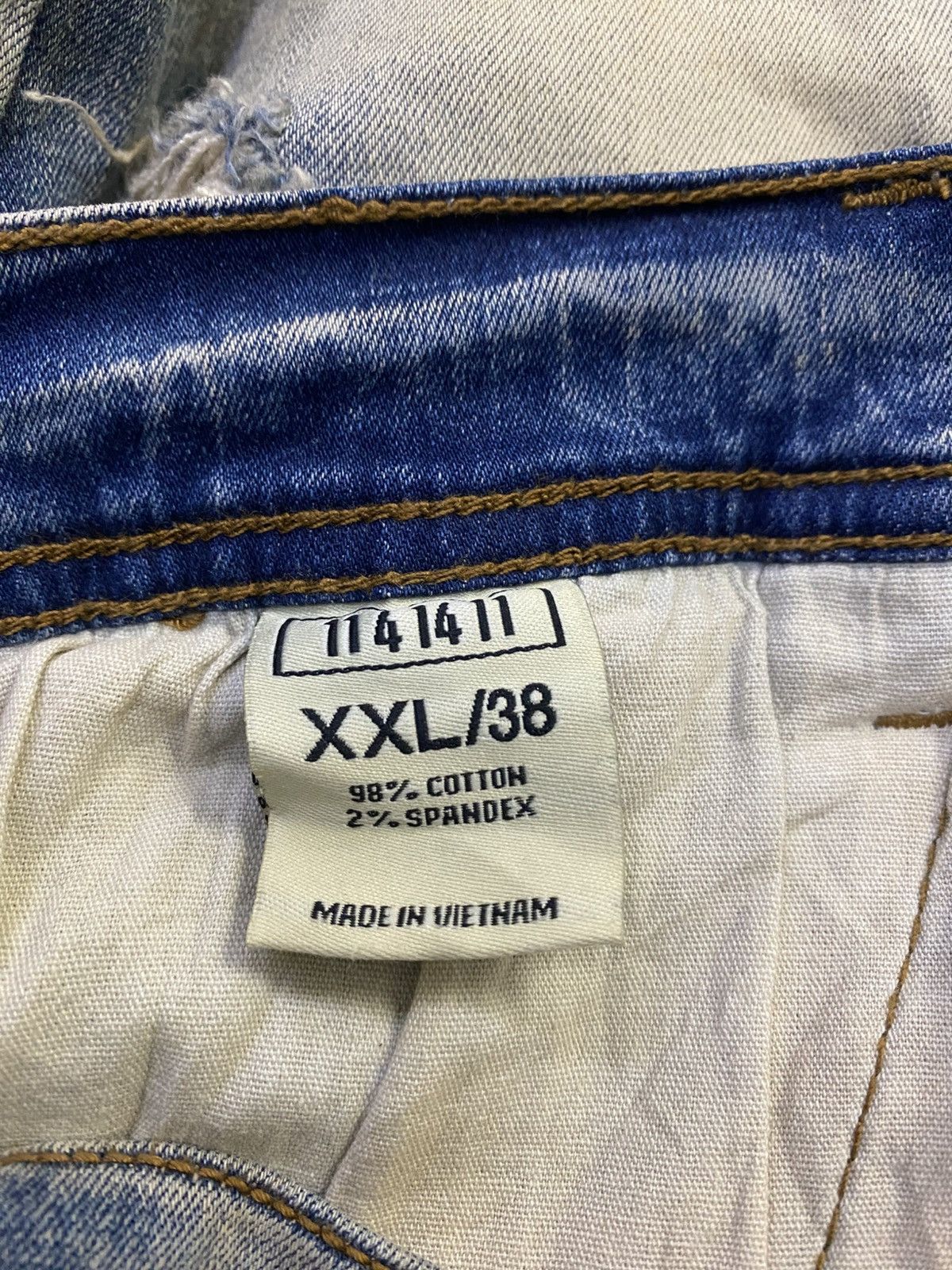 Designer Rare 11 4 14 11 Biker Denim Distressed Size US 38 / EU 54 - 16 Thumbnail