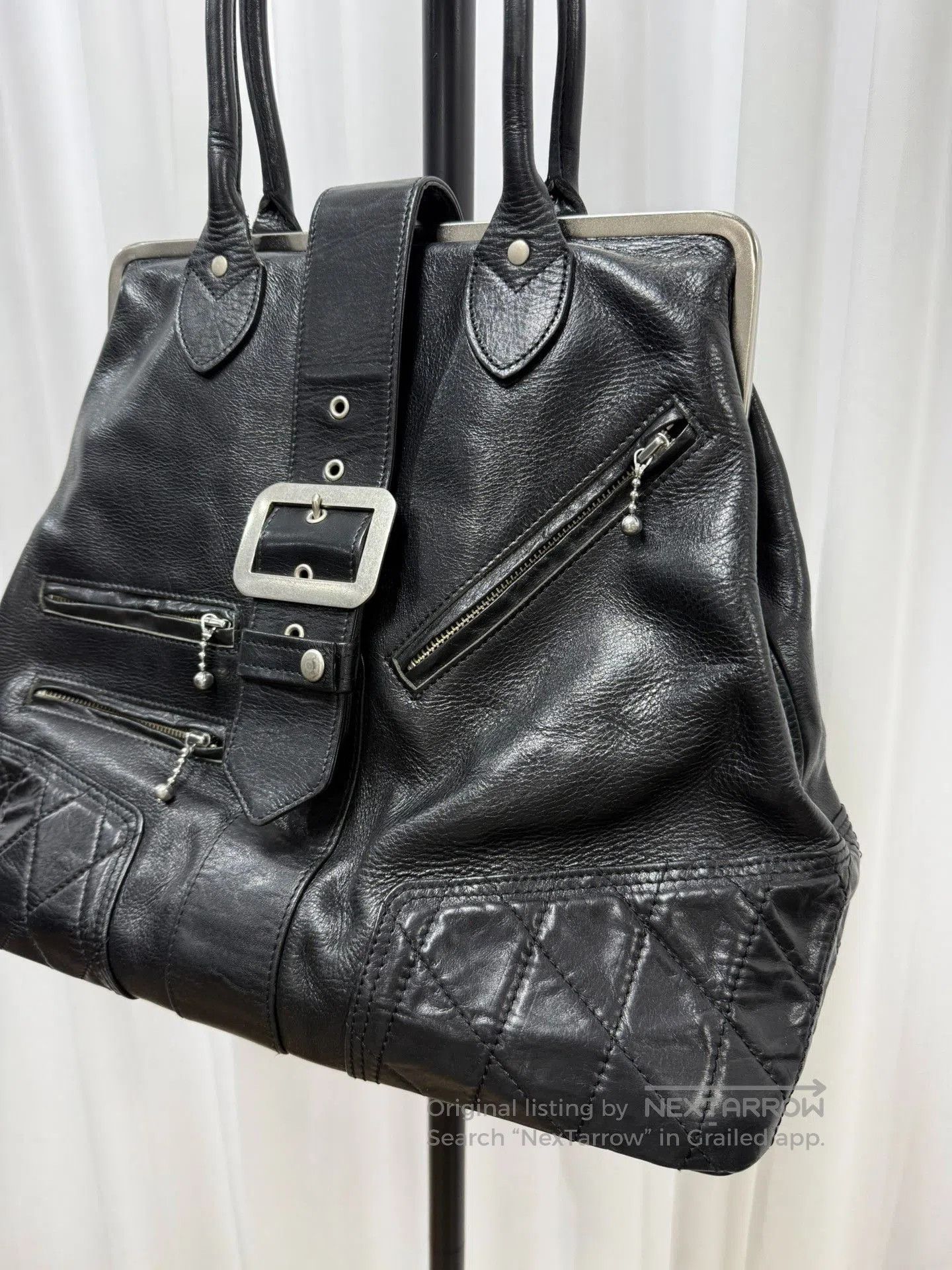 Junya Watanabe Junya Watanabe Cowhide Gold Buckle Handbag. Size ONE SIZE - 3 Thumbnail