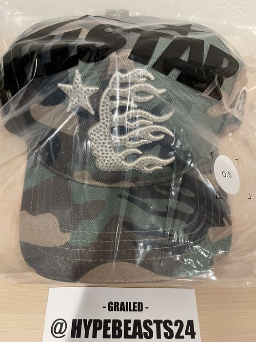 HELLSTAR Camo Snapback (Rhinestone Logo) 2024 | Grailed