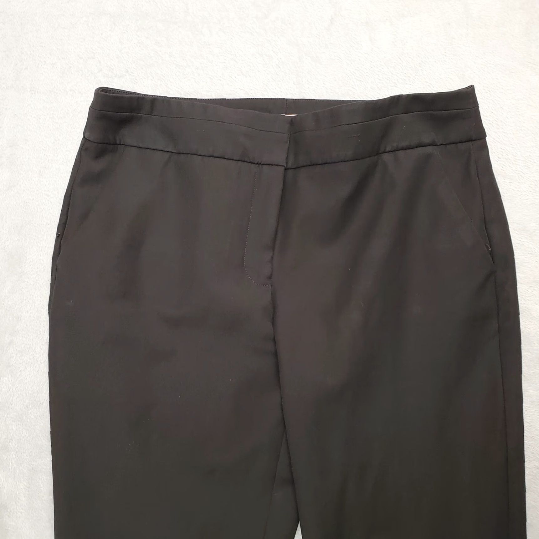 Vintage Chicos Pants Womens size 8 Black Dress Smart Casual Stretch Blend Pants Regular Inseam 27 in Pockets Size 30" / US 8 / IT 44 - 2 Thumbnail