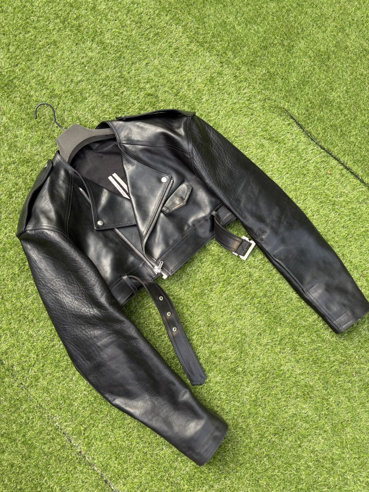 Rick Owens Rick Owens Micro Biker Jacket Size S / US 4 / IT 40 - 2 Thumbnail